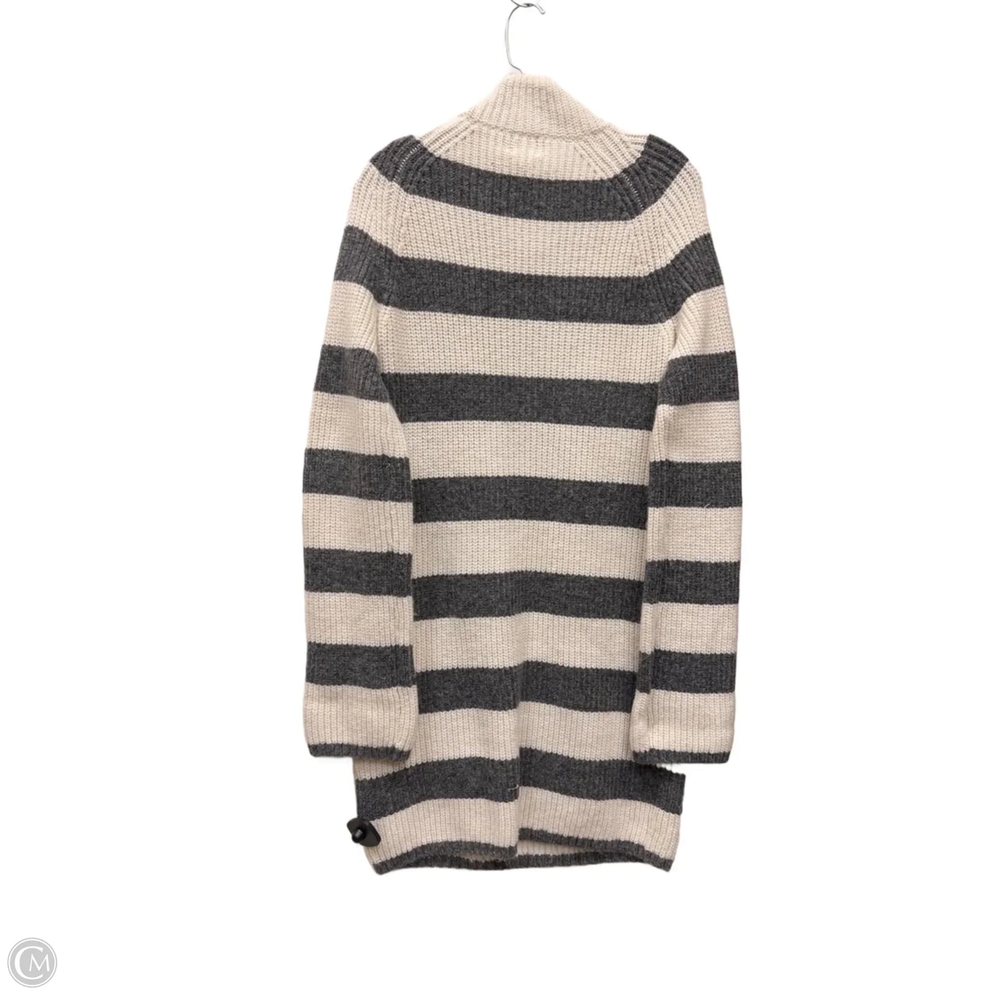 Dress Sweater By H&m In Cream & Grey, Size: Xs