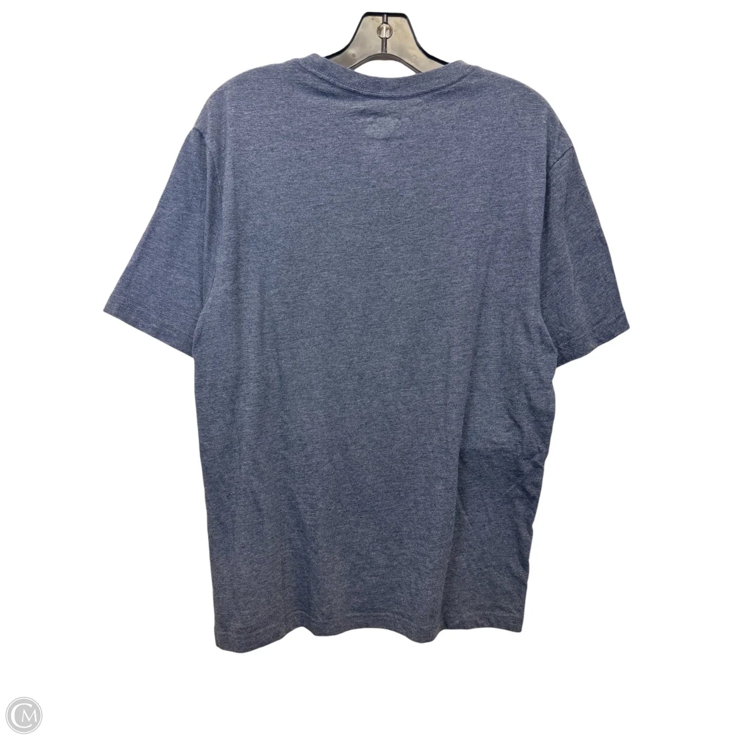 Athletic Top Short Sleeve By Genuine Merchandise In Blue & Orange, Size: L