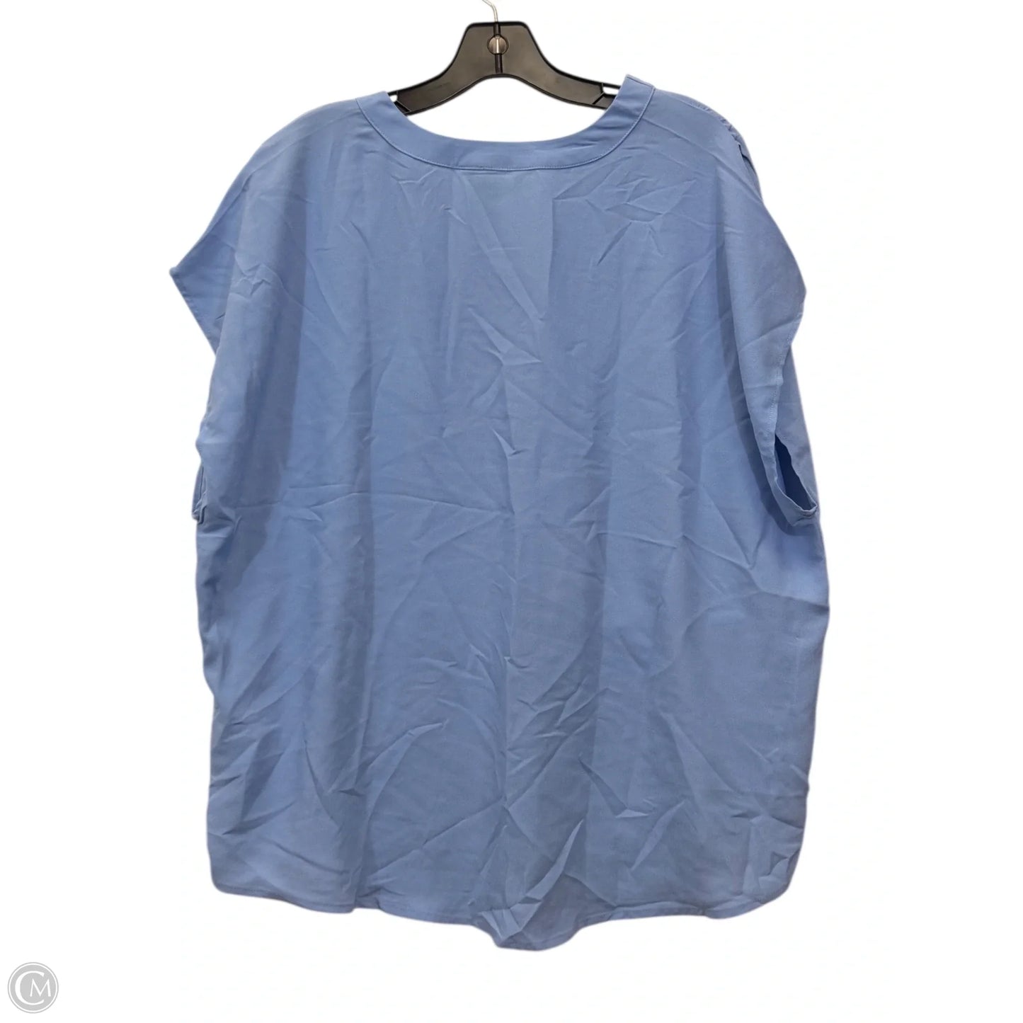 Top Short Sleeve By Banana Republic In Blue, Size: Xl
