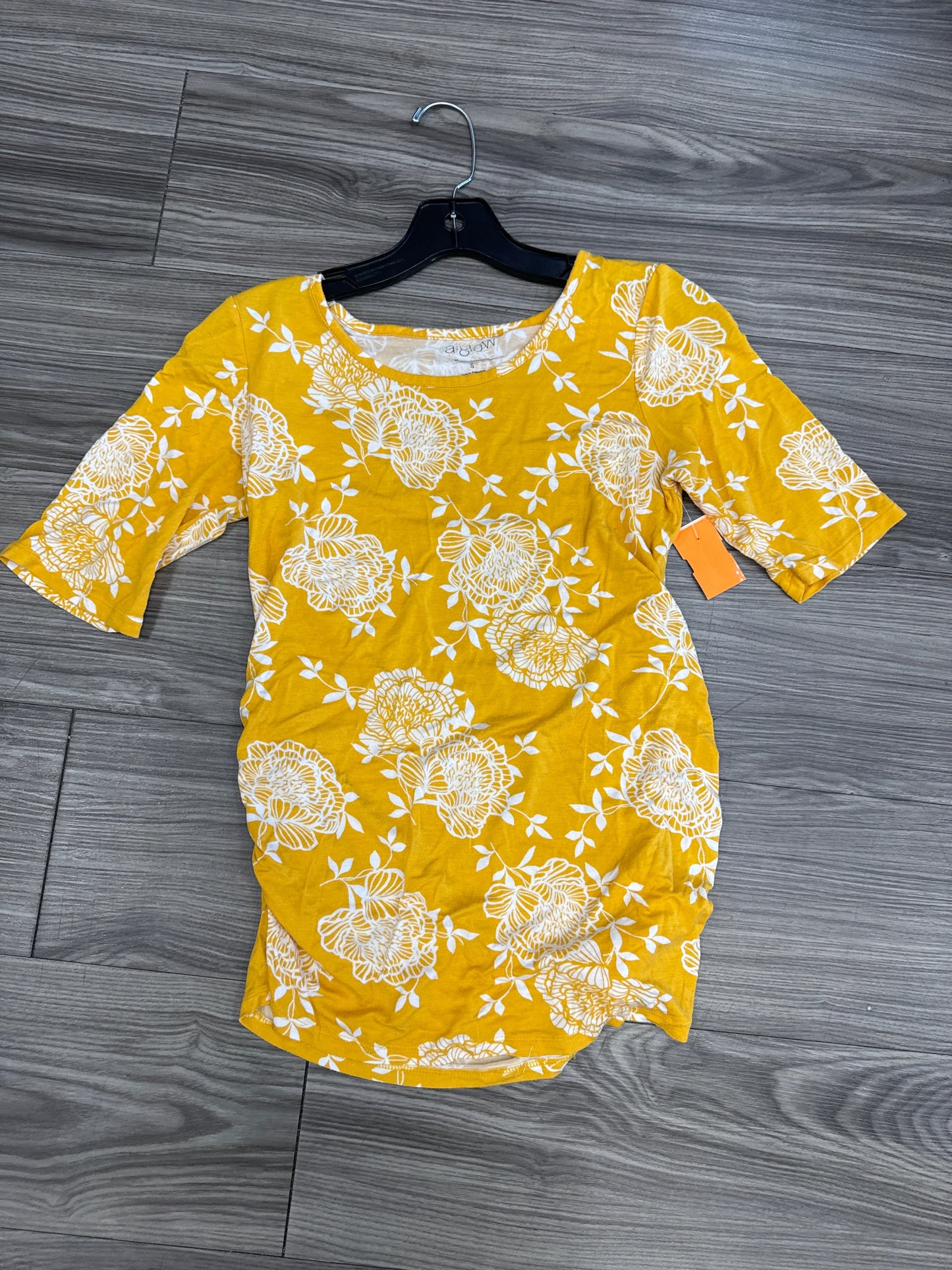 Maternity Top Short Sleeve By A Glow Size: S