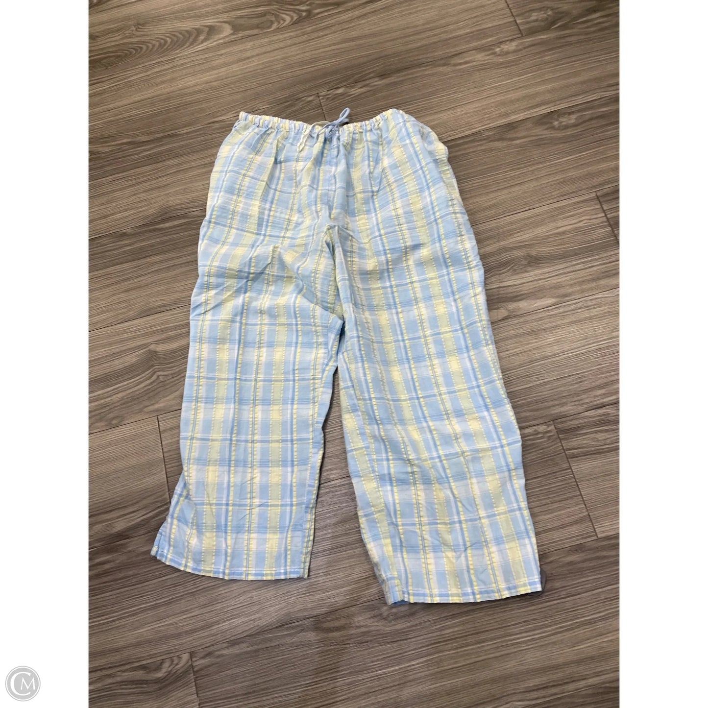 Capris By Clothes Mentor In Blue & Yellow, Size: M