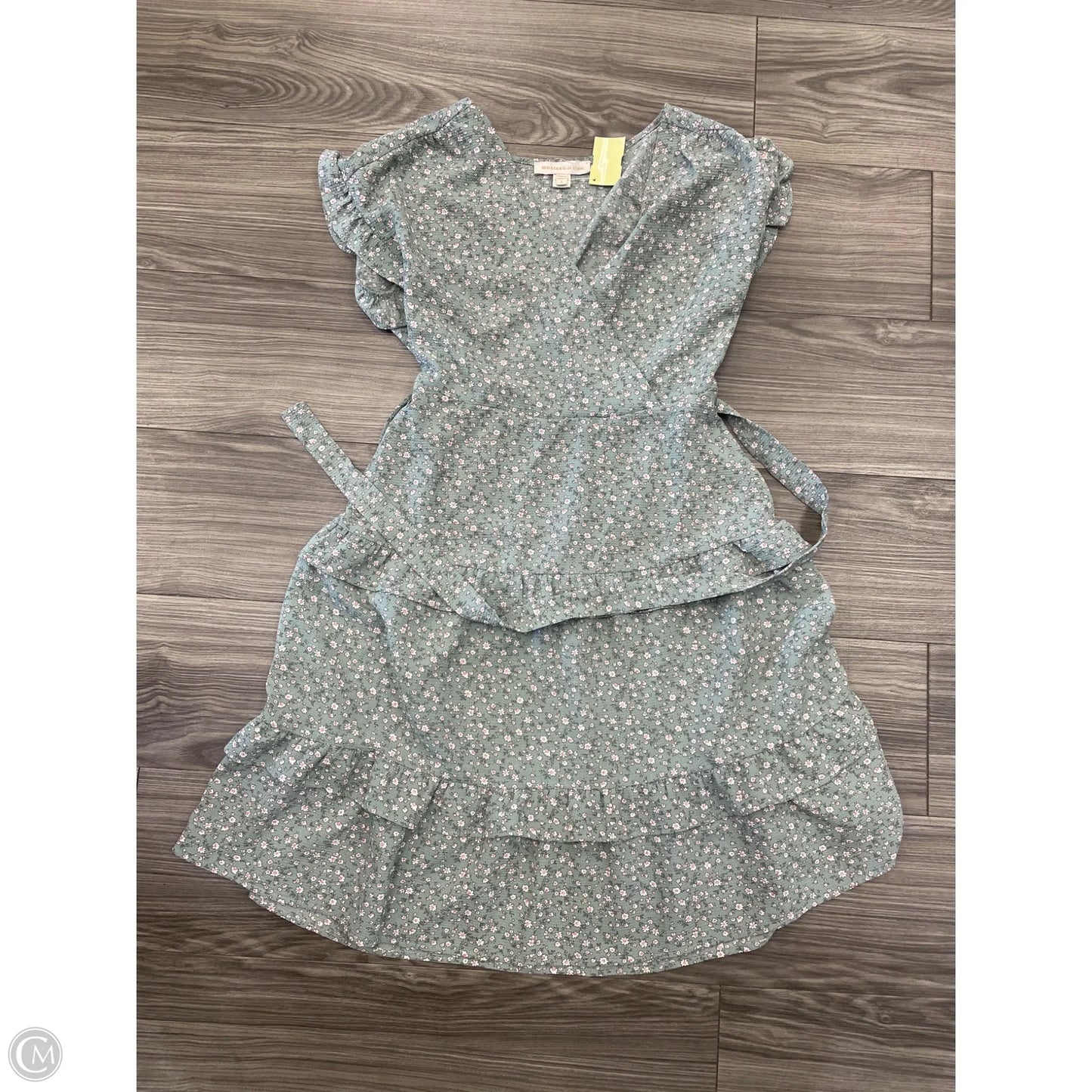 Dress Casual Midi By Monteau In Floral Print, Size: L