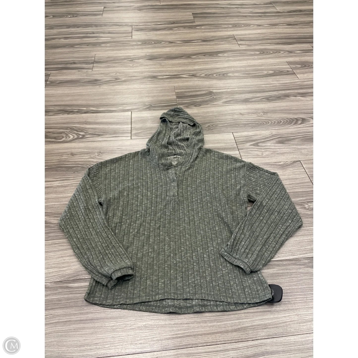 Sweatshirt Hoodie By American Eagle In Green, Size: S