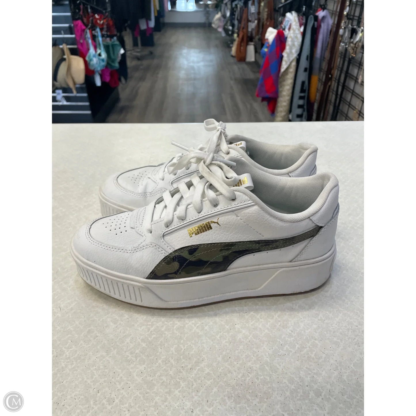 Shoes Sneakers Platform By Puma In Camouflage Print, Size: 7.5