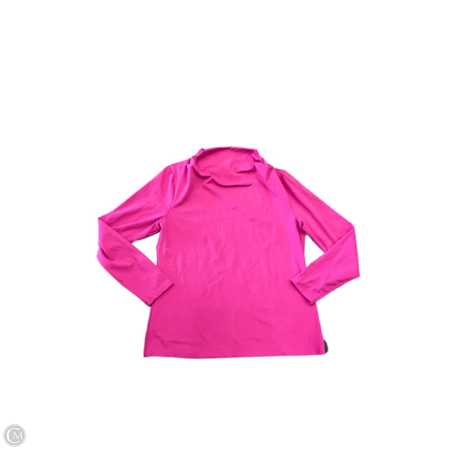 Top Long Sleeve Basic By Ann Taylor In Pink, Size: L