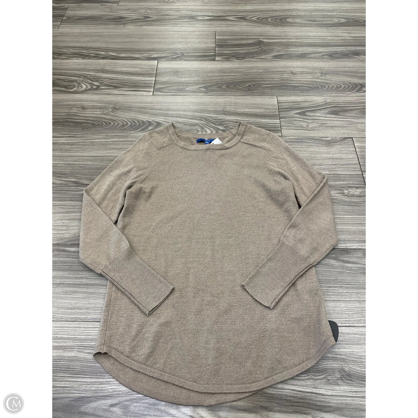 Top Long Sleeve By Apt 9 In Brown, Size: S