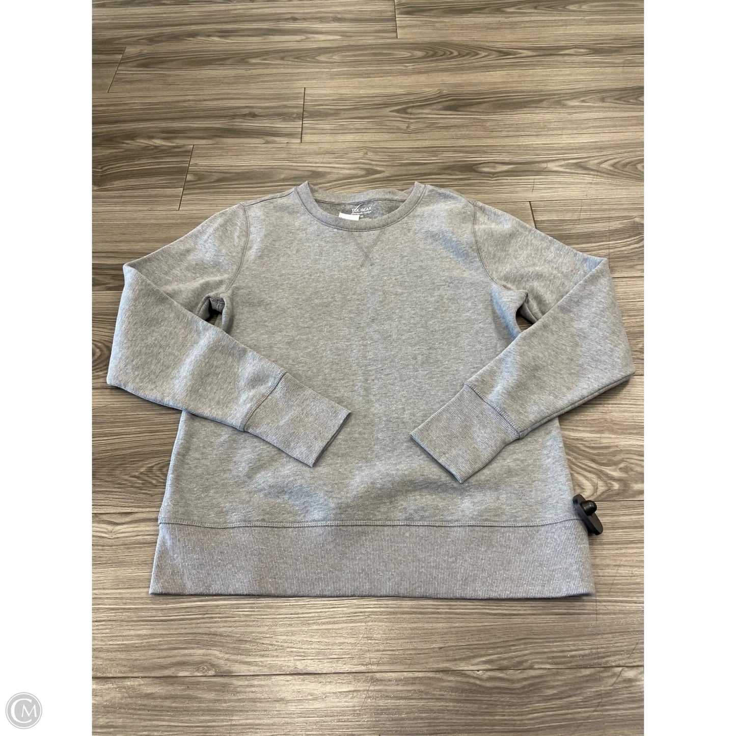 Sweatshirt Crewneck By Tek Gear In Grey, Size: M