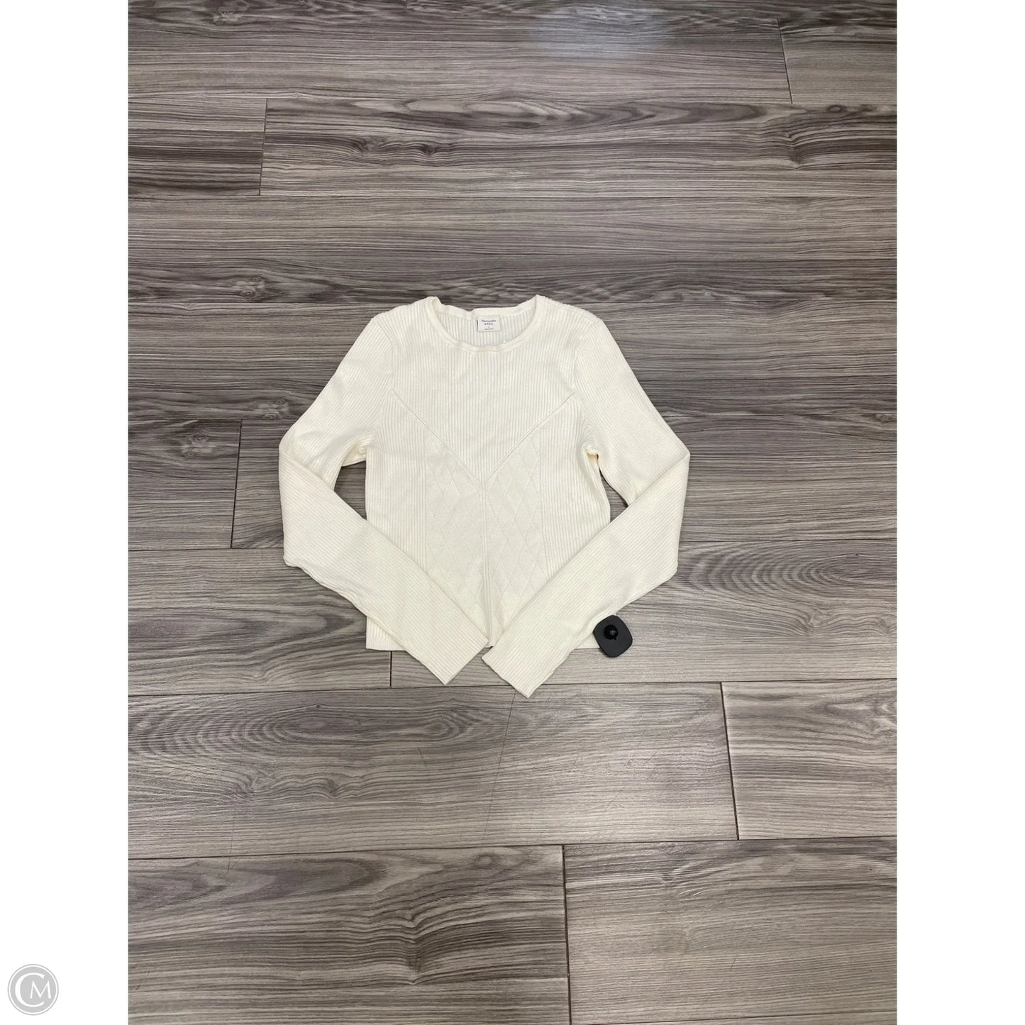 Sweater By Abercrombie And Fitch In Cream, Size: L