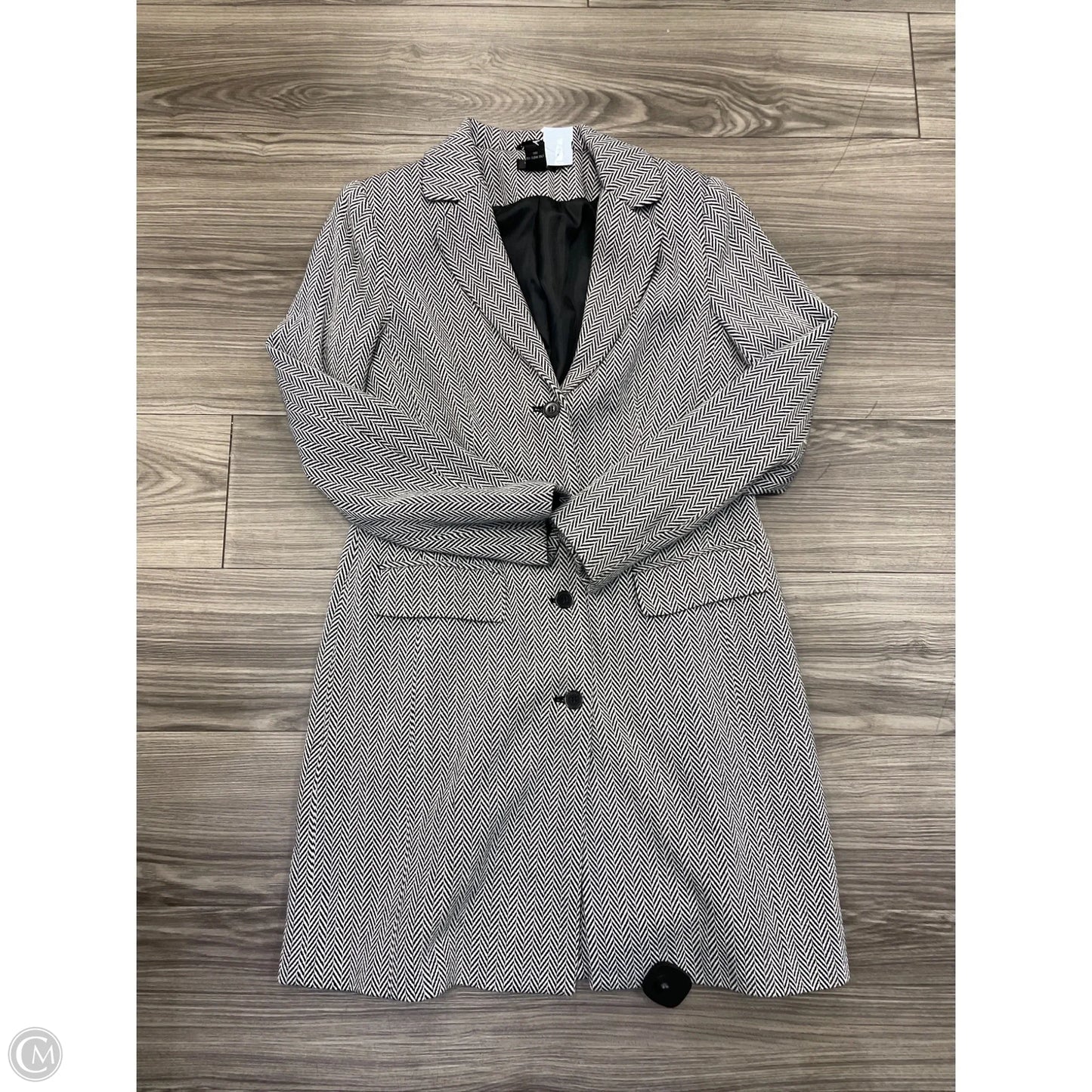 Jacket Other By Clothes Mentor In Black & White, Size: 12
