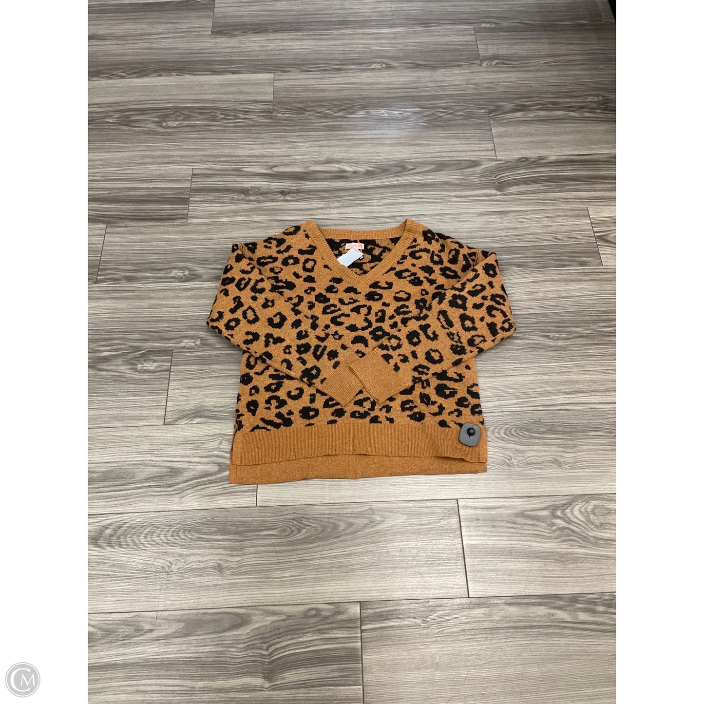 Sweater By Knox Rose In Animal Print, Size: M