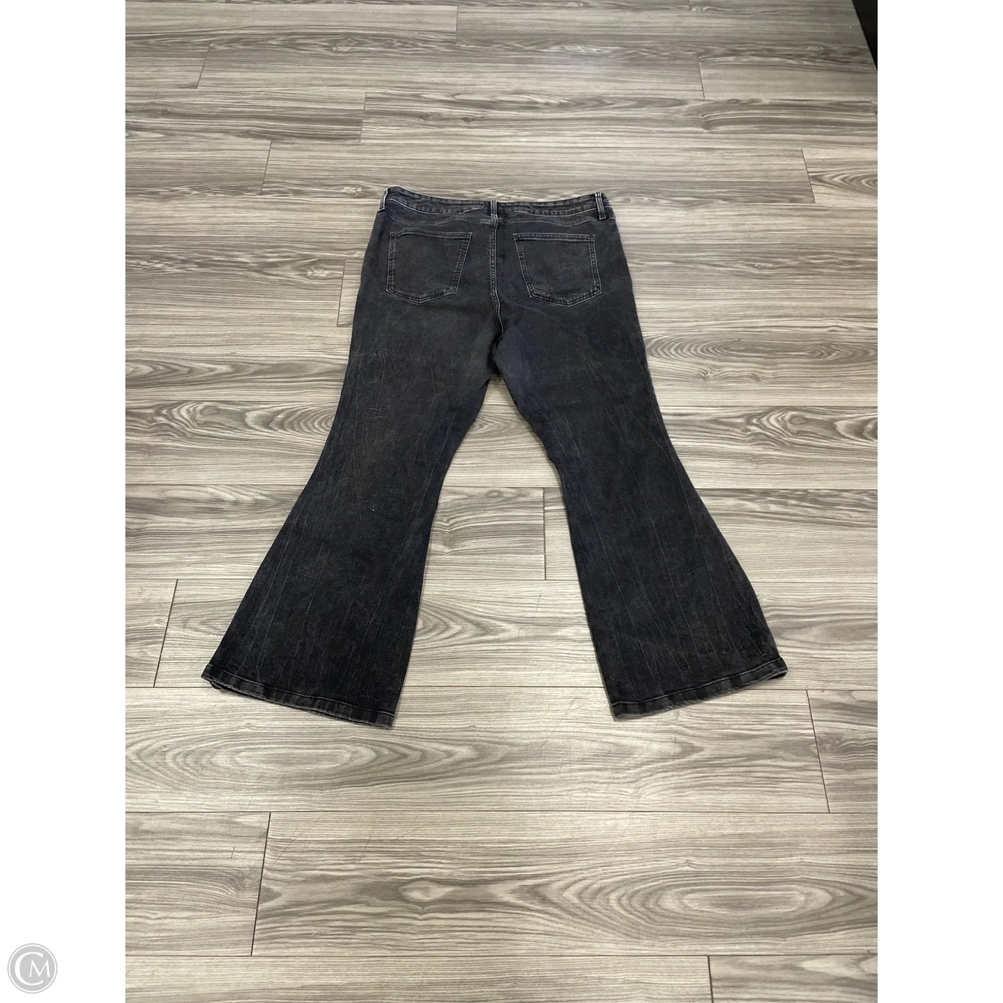 Jeans Flared By Ava & Viv In Black, Size: 20