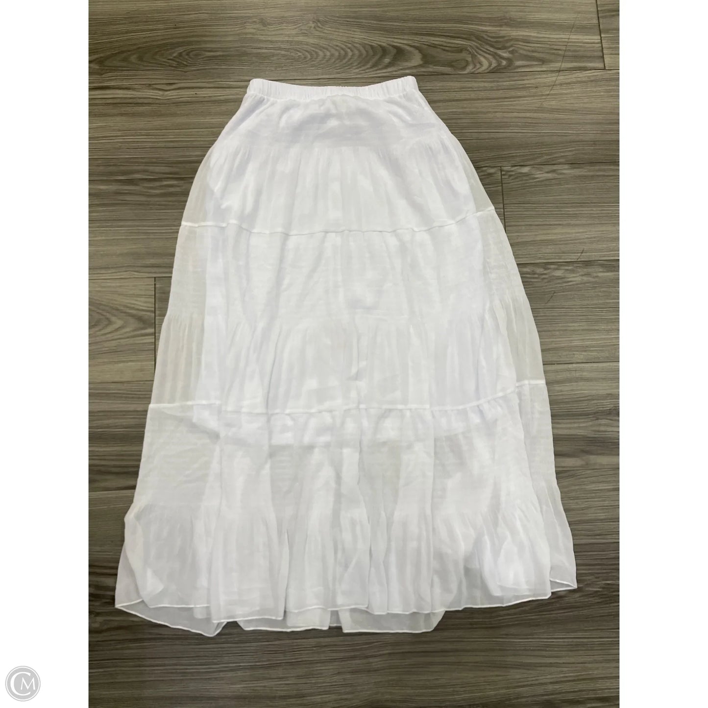 Skirt Maxi By Clothes Mentor In White, Size: S