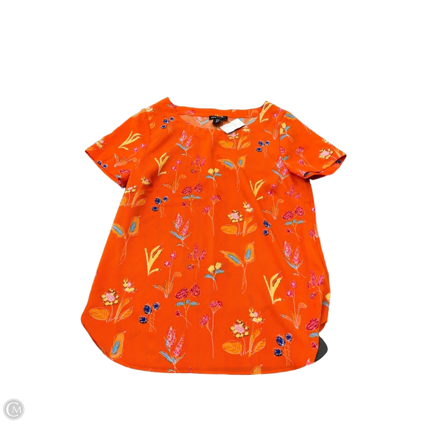 Top Short Sleeve By Jones New York In Orange, Size: S
