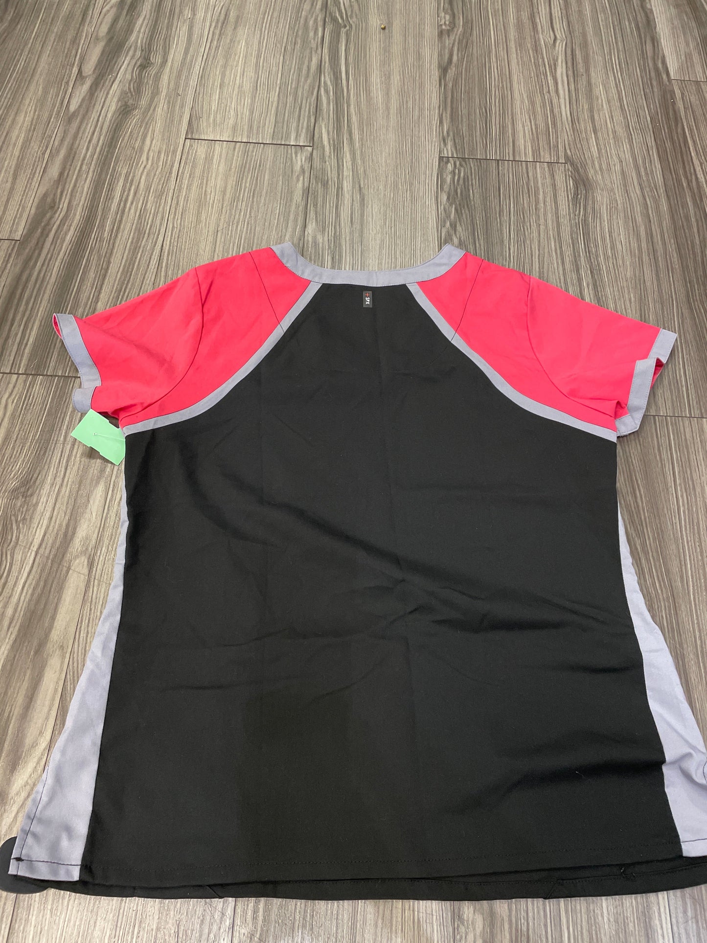 Black & Pink Top Short Sleeve Greys Anatomy, Size L