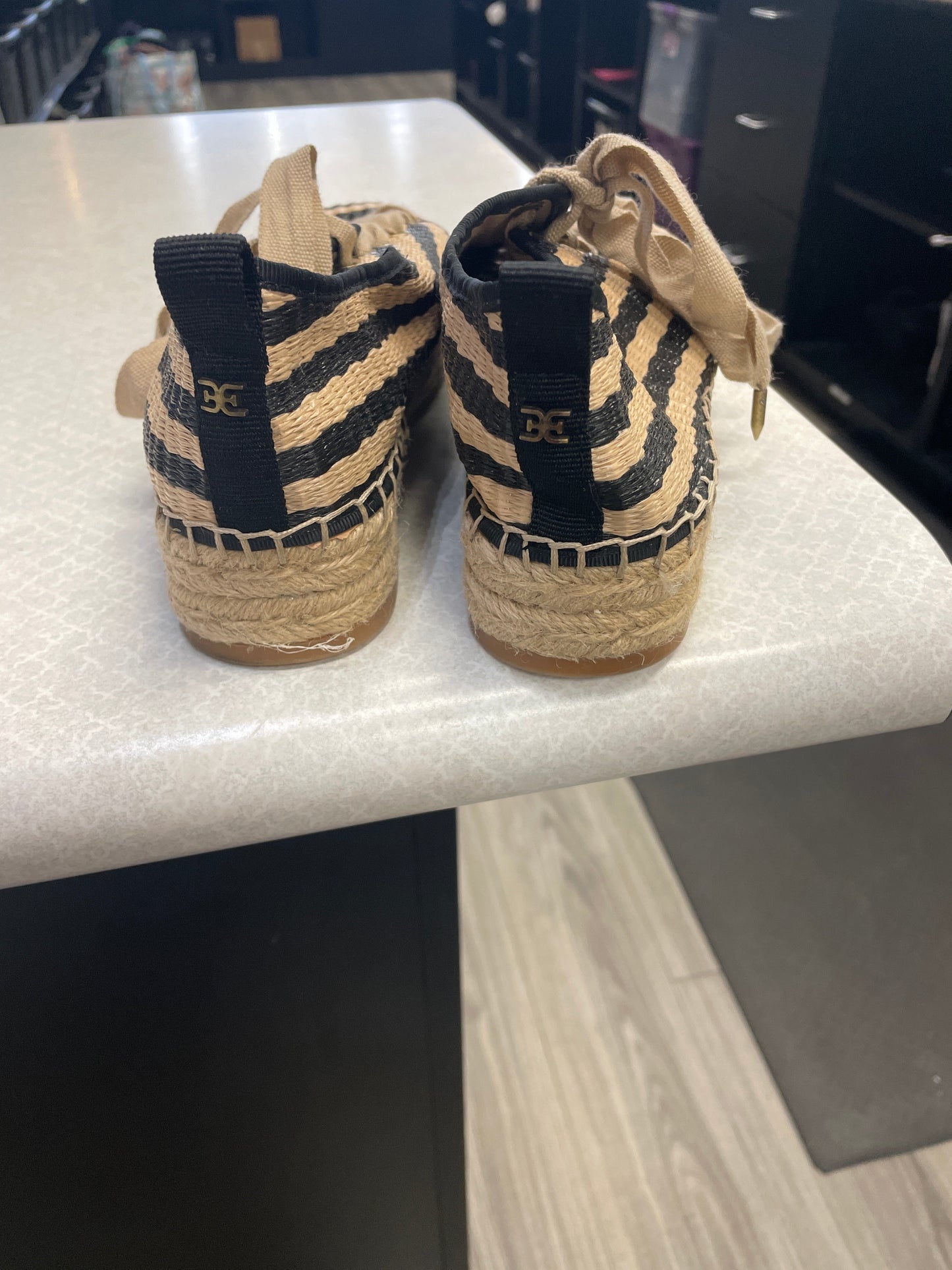 Shoes Sneakers By Sam Edelman In Black & Tan, Size: 8