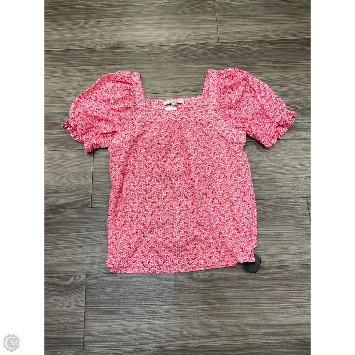 Top Short Sleeve By Loft In Pink, Size: Xs