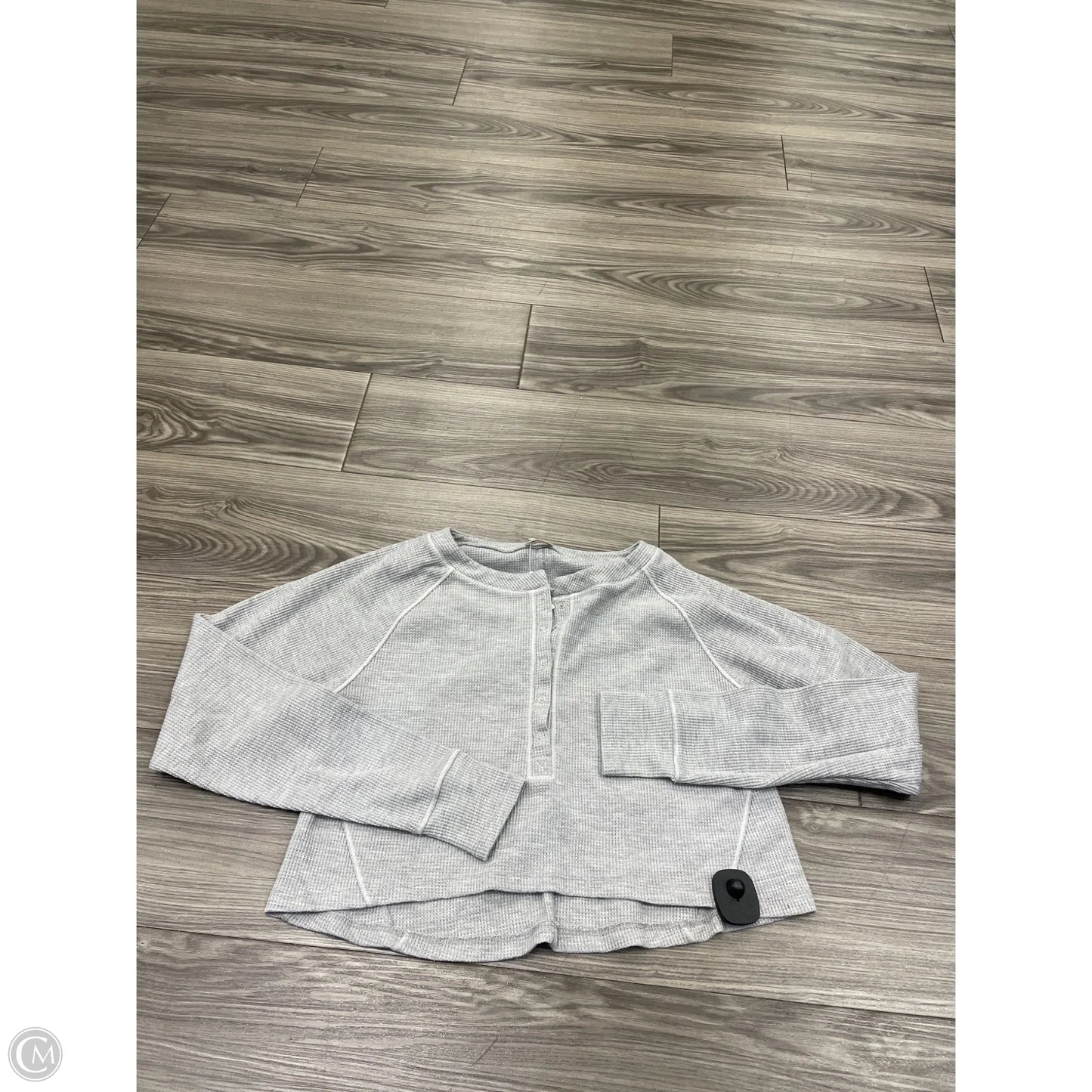 Top Long Sleeve Basic By Free People In Grey, Size: Xs