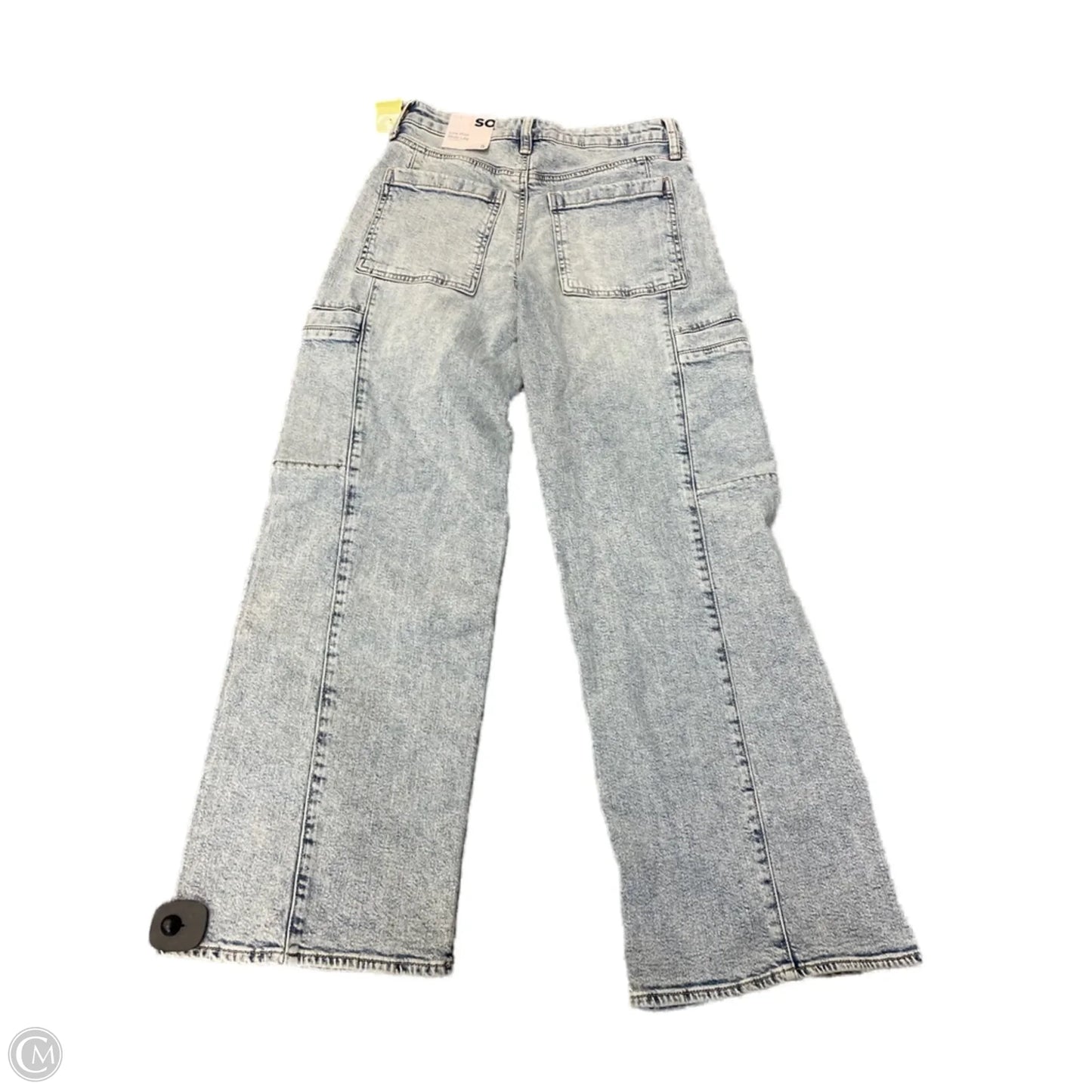 Jeans Wide Leg By So In Blue, Size: 4