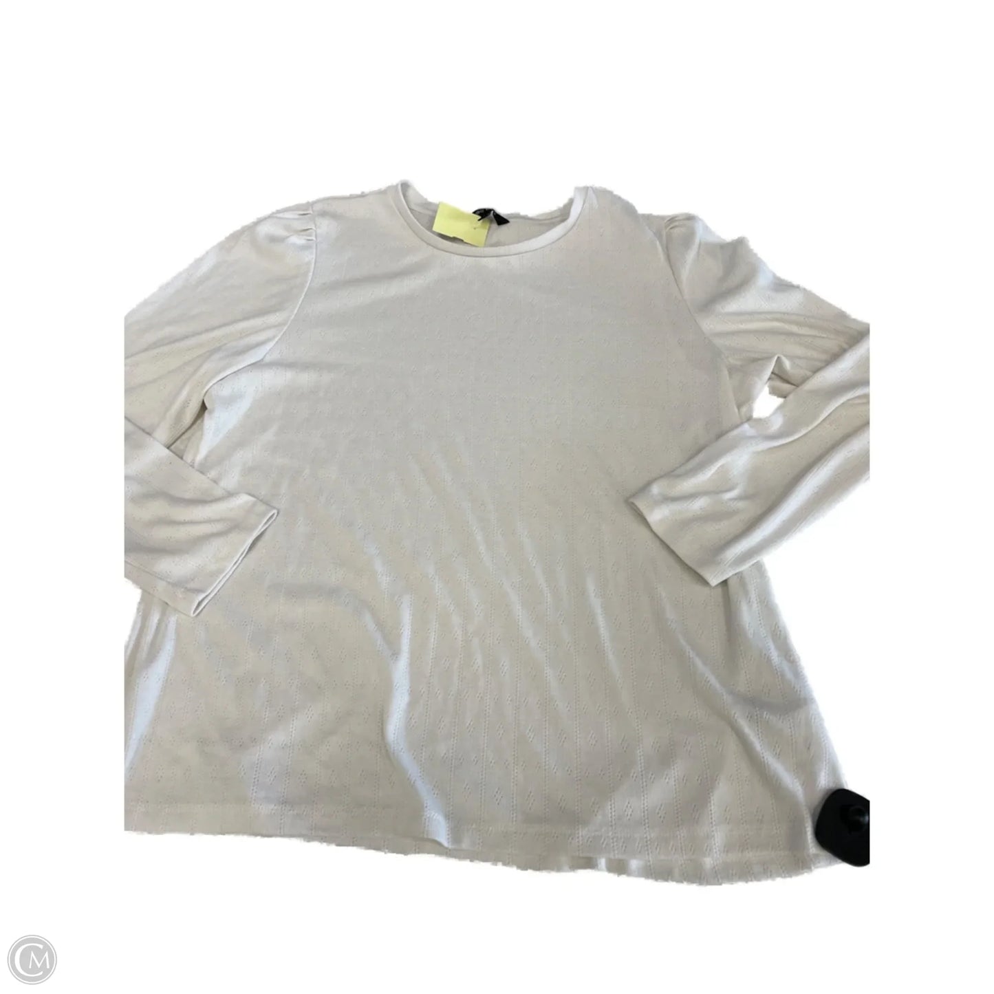 Top Long Sleeve By Clothes Mentor In White, Size: Xxs