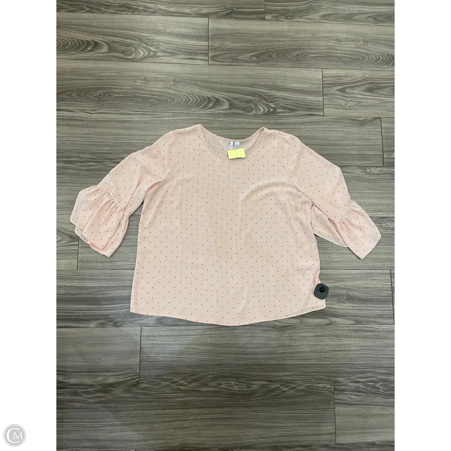 Top Long Sleeve By Elle In Pink, Size: Xl