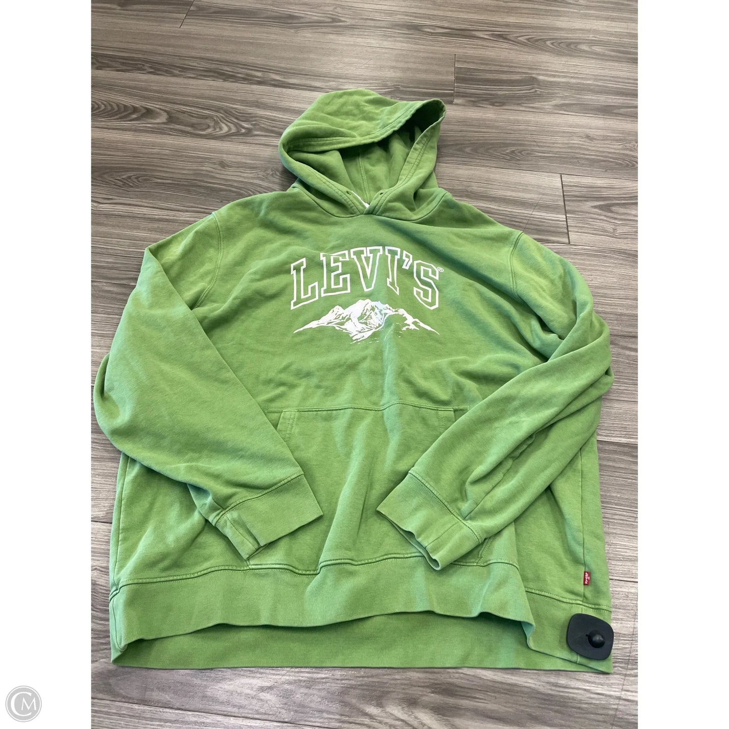 Sweatshirt Hoodie By Levis In Green, Size: Xl