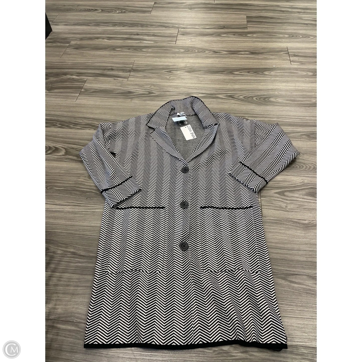 Jacket Other By Nine West In Striped Pattern, Size: M