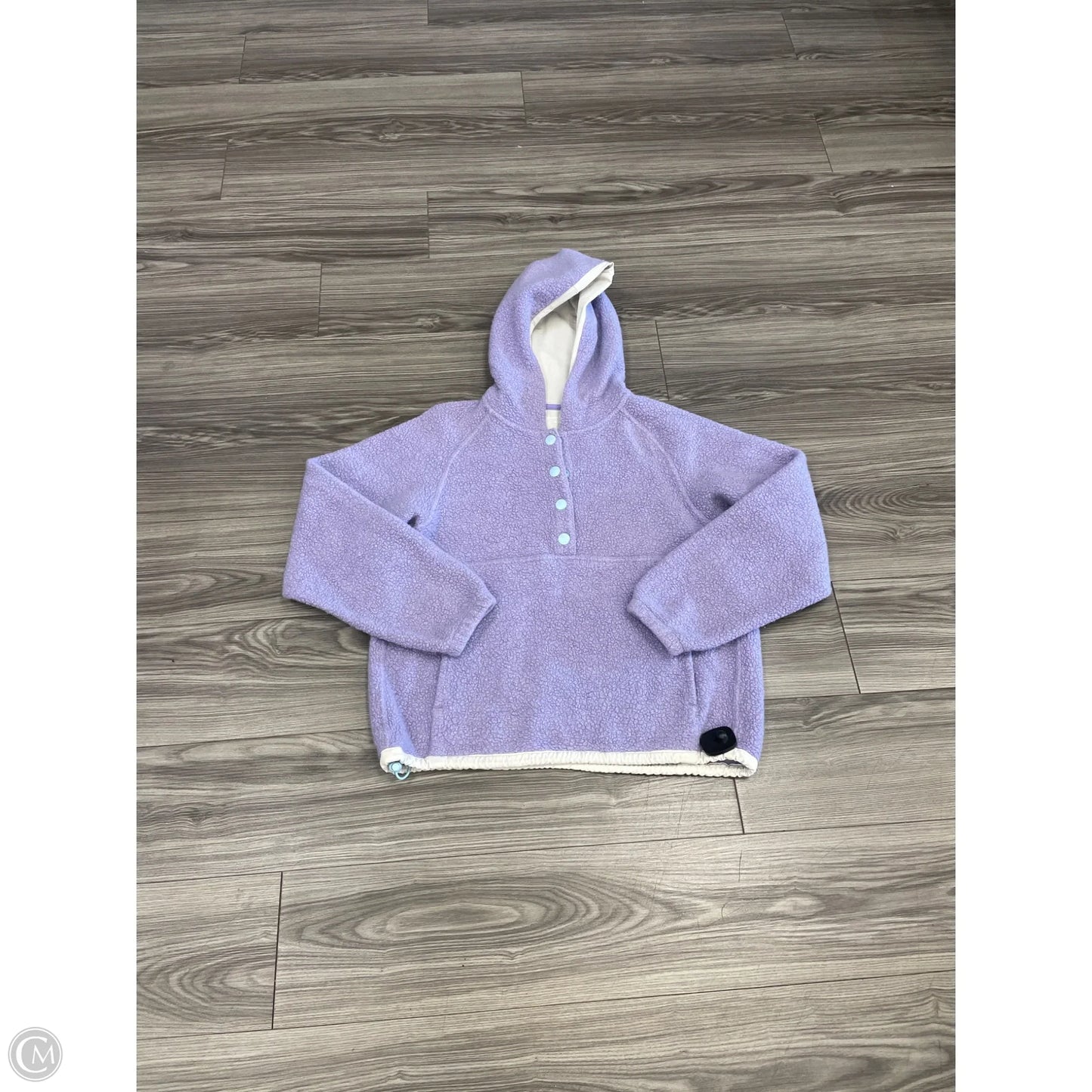 Sweatshirt Hoodie By Outdoor Voices In Purple, Size: M