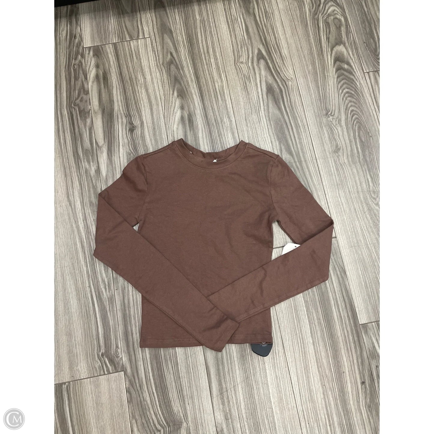 Top Long Sleeve By Better Together In Brown, Size: Xs