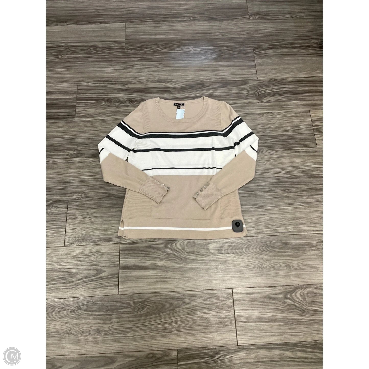 Sweater By Clothes Mentor In Striped Pattern, Size: S