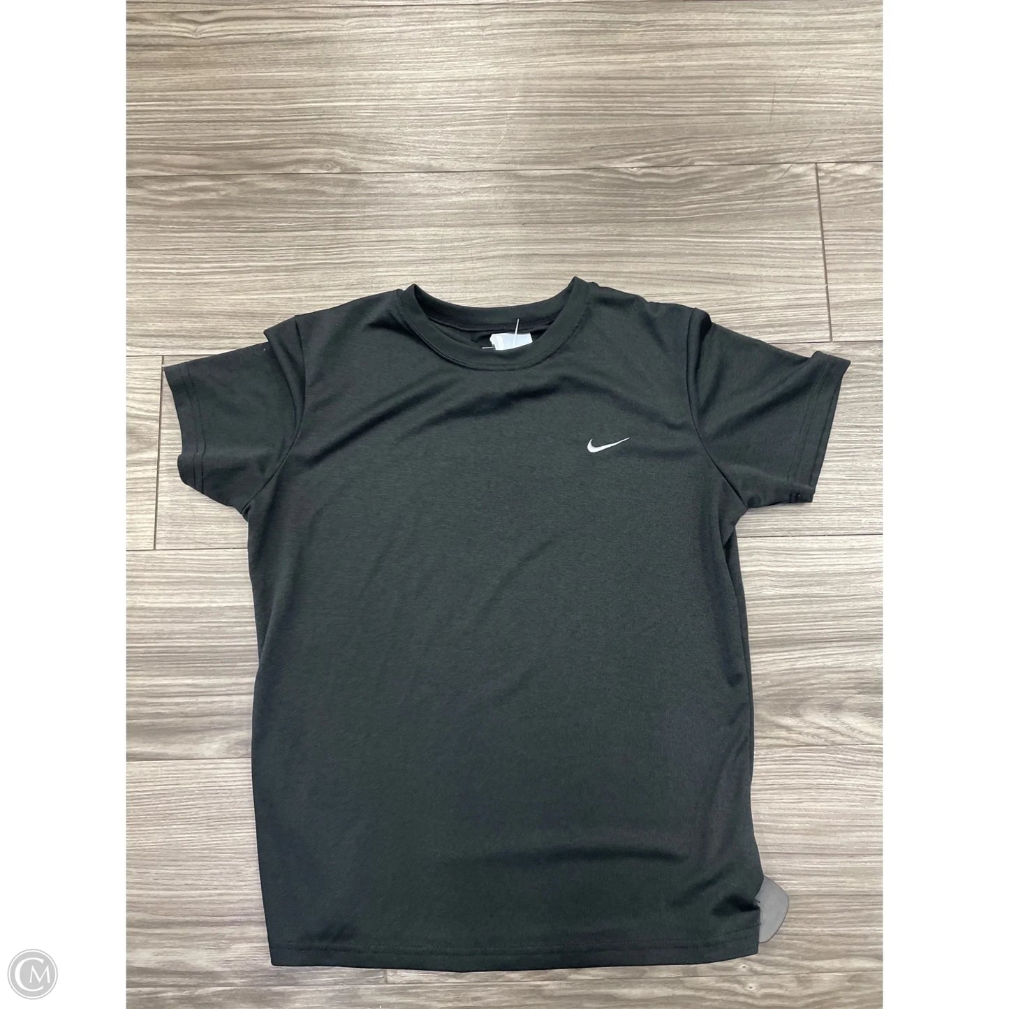 Athletic Top Short Sleeve By Nike In Black, Size: M