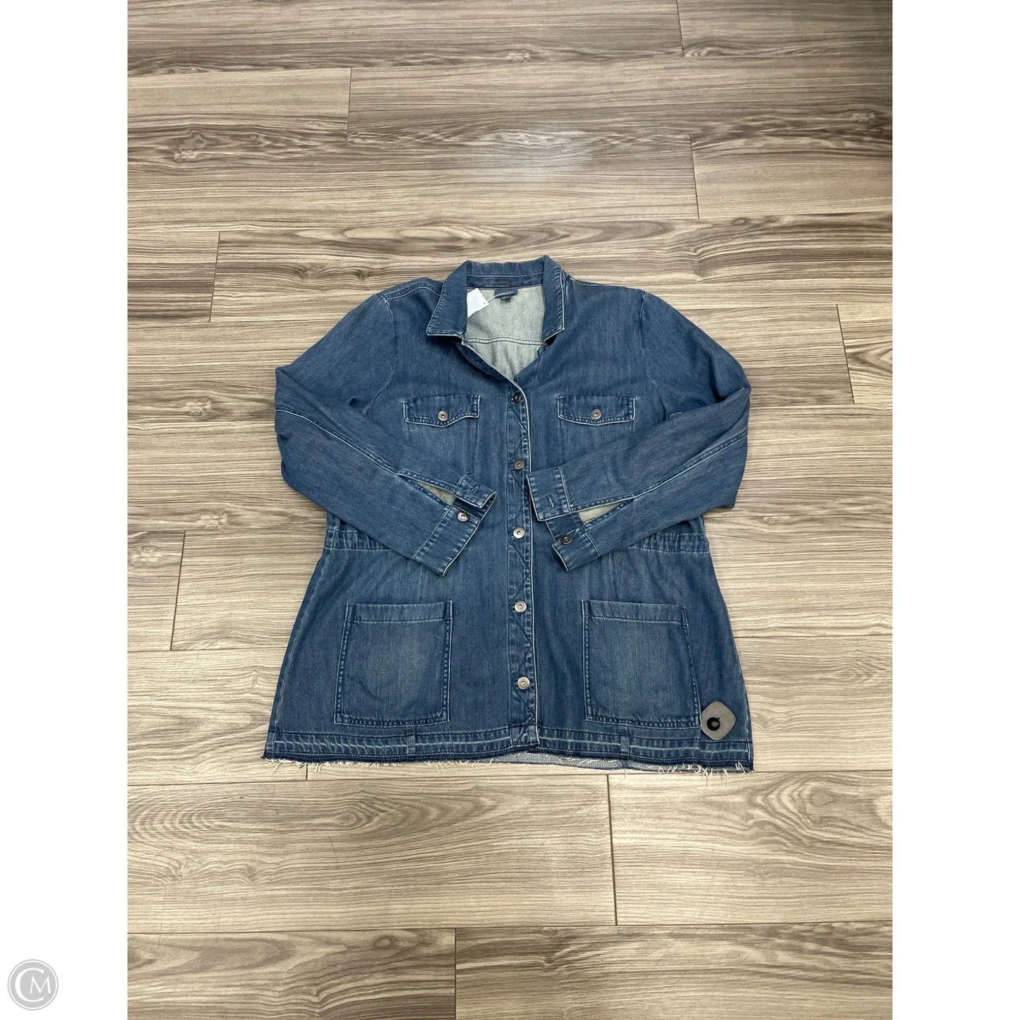 Jacket Denim By J. Jill In Blue, Size: Xl
