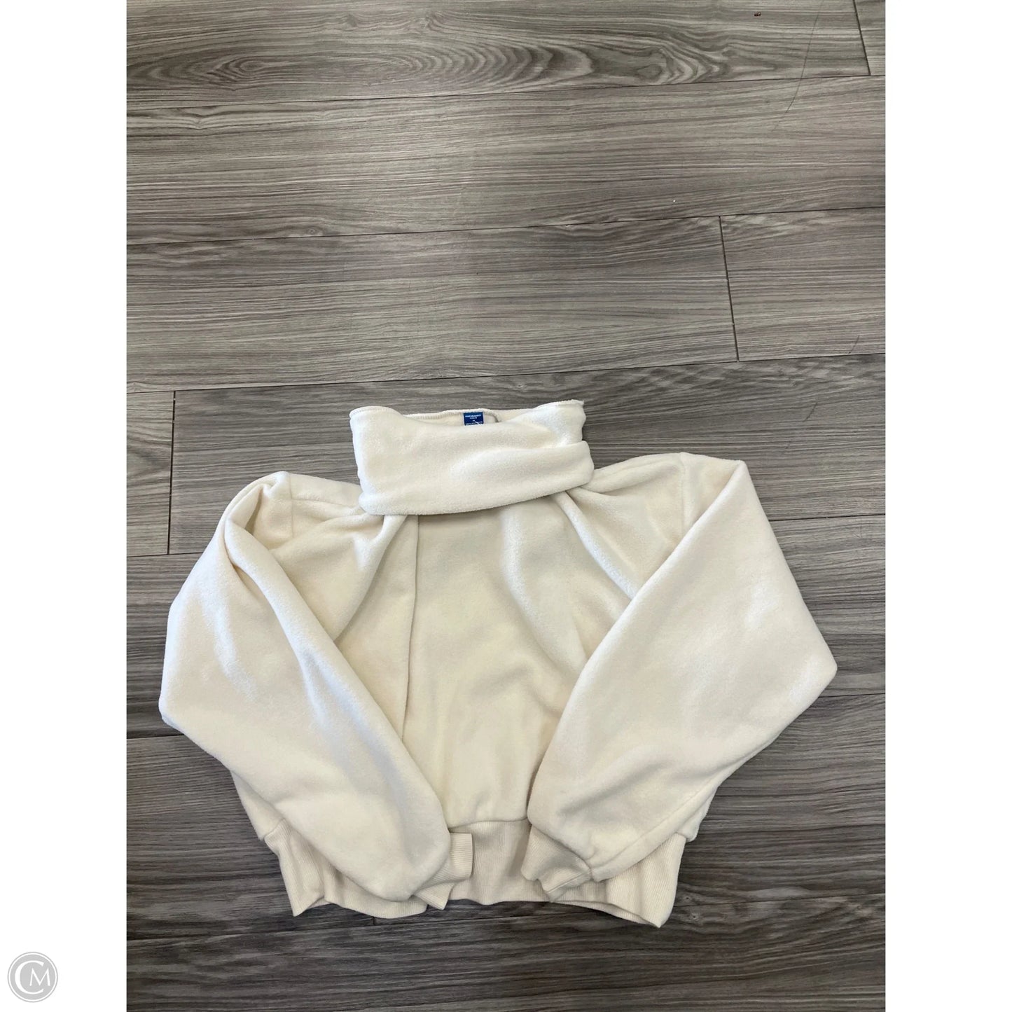 Sweatshirt Collar By Old Navy In Cream, Size: M