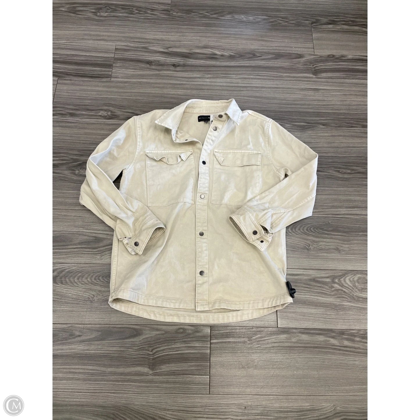 Jacket Denim By No Boundaries In Tan, Size: M