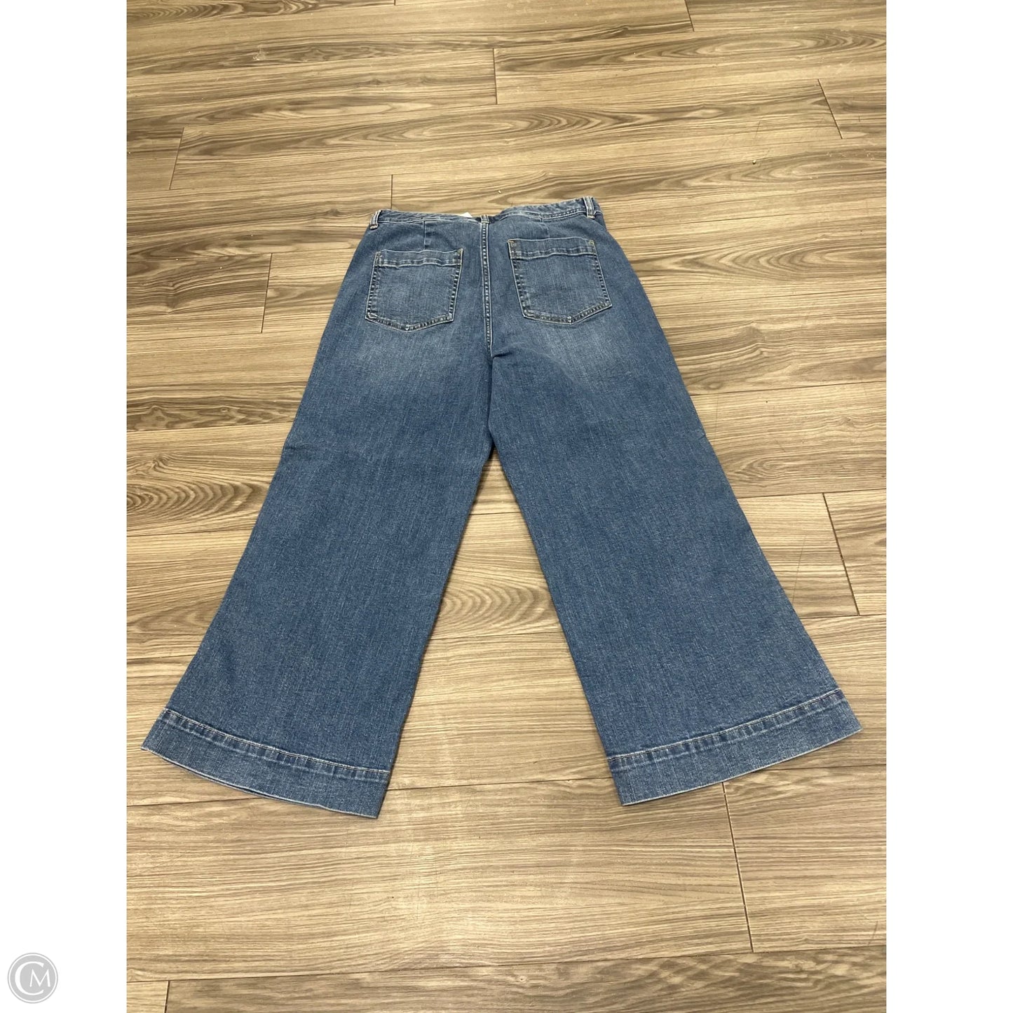 Jeans Wide Leg By Gap In Blue, Size: 14