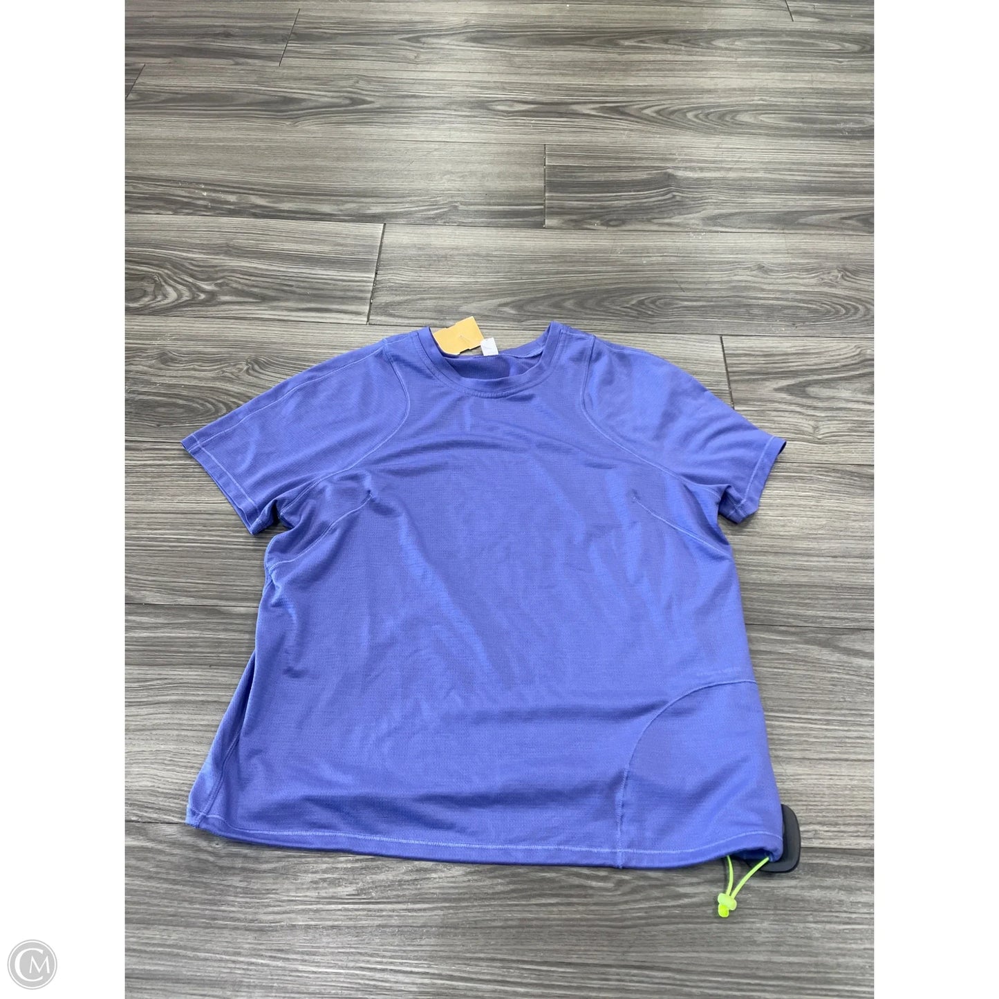 Athletic Top Short Sleeve By Lululemon In Purple, Size: 6