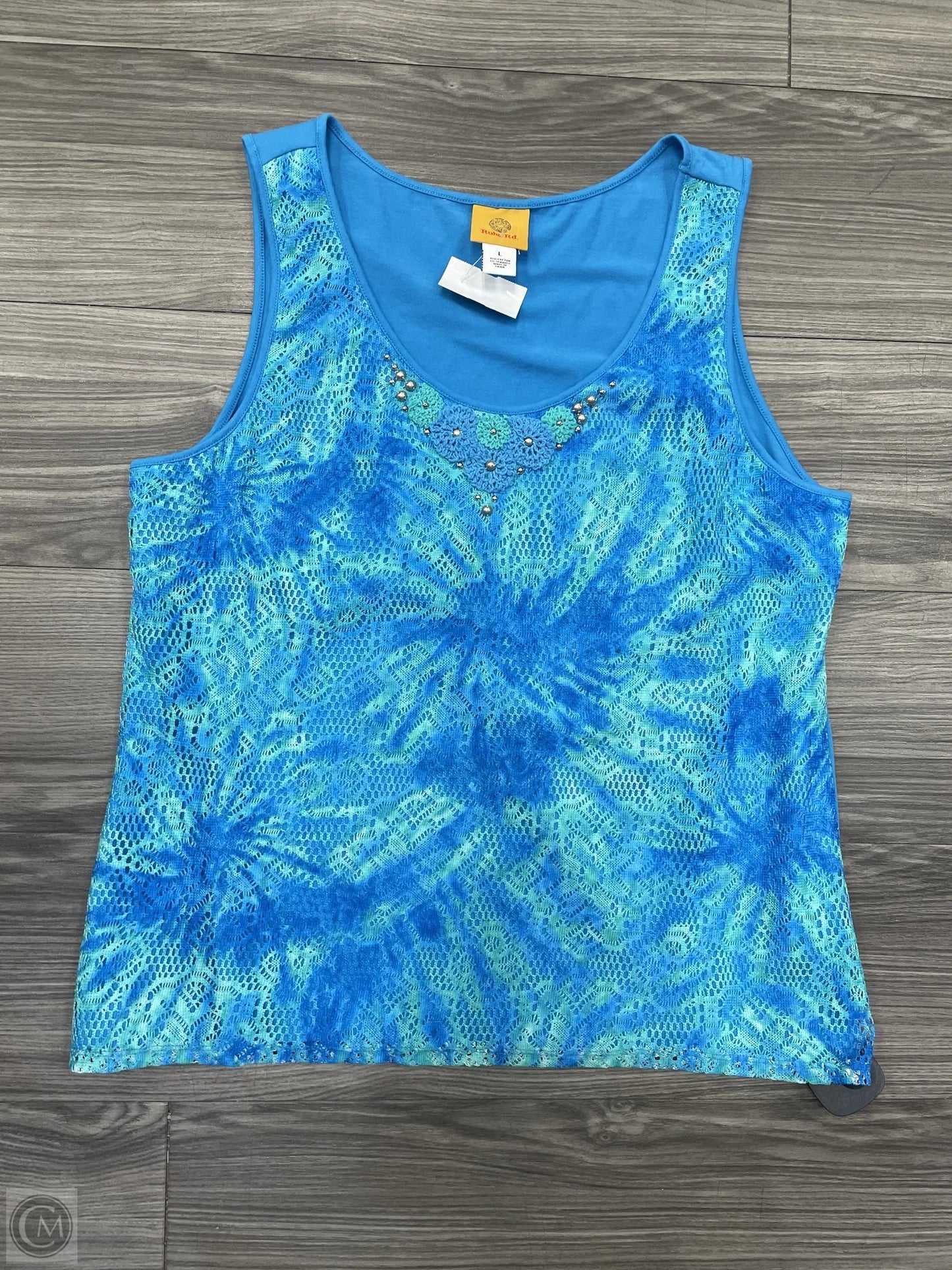 Tank Top By Ruby Rd In Blue, Size: L