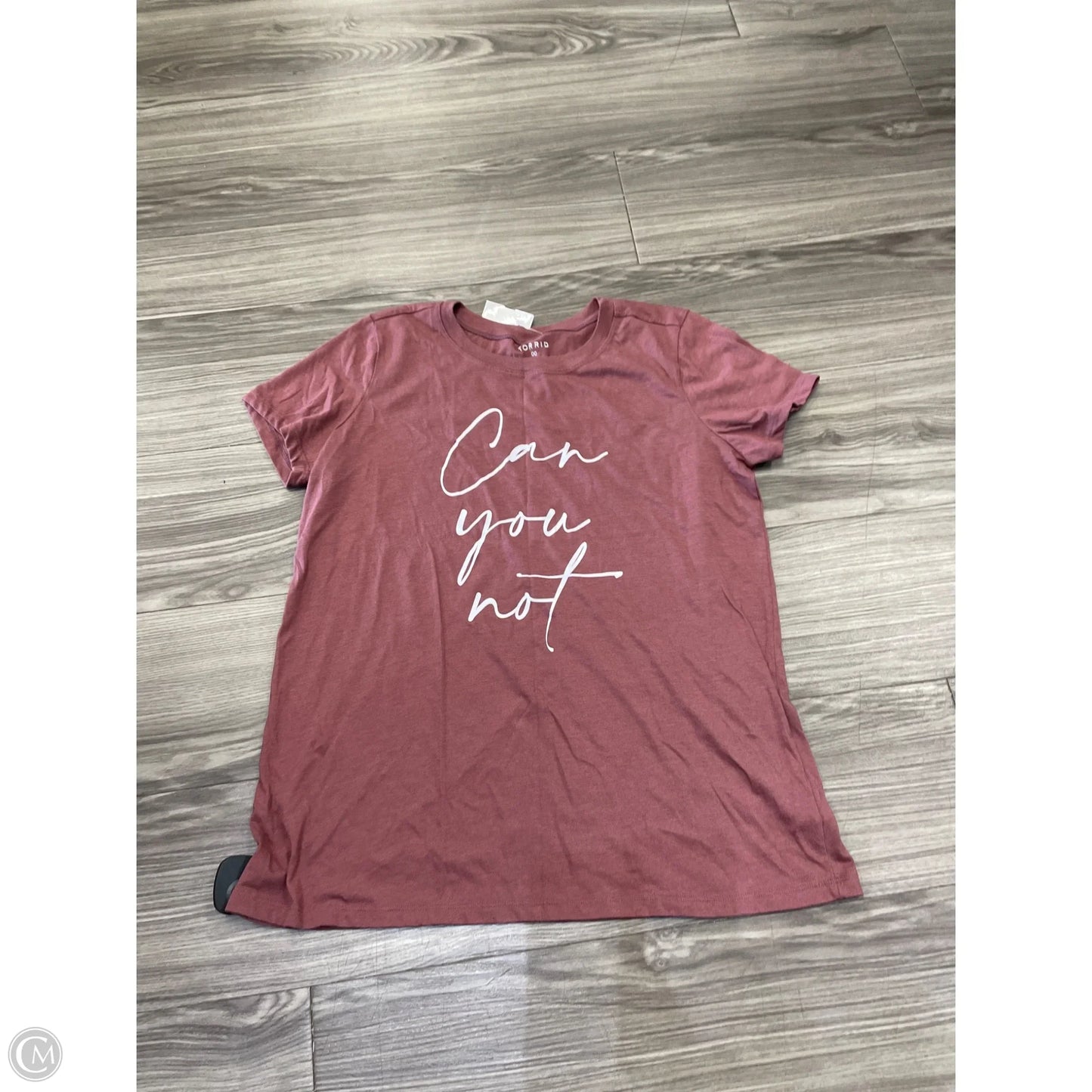 Top Short Sleeve By Torrid In Maroon, Size: L