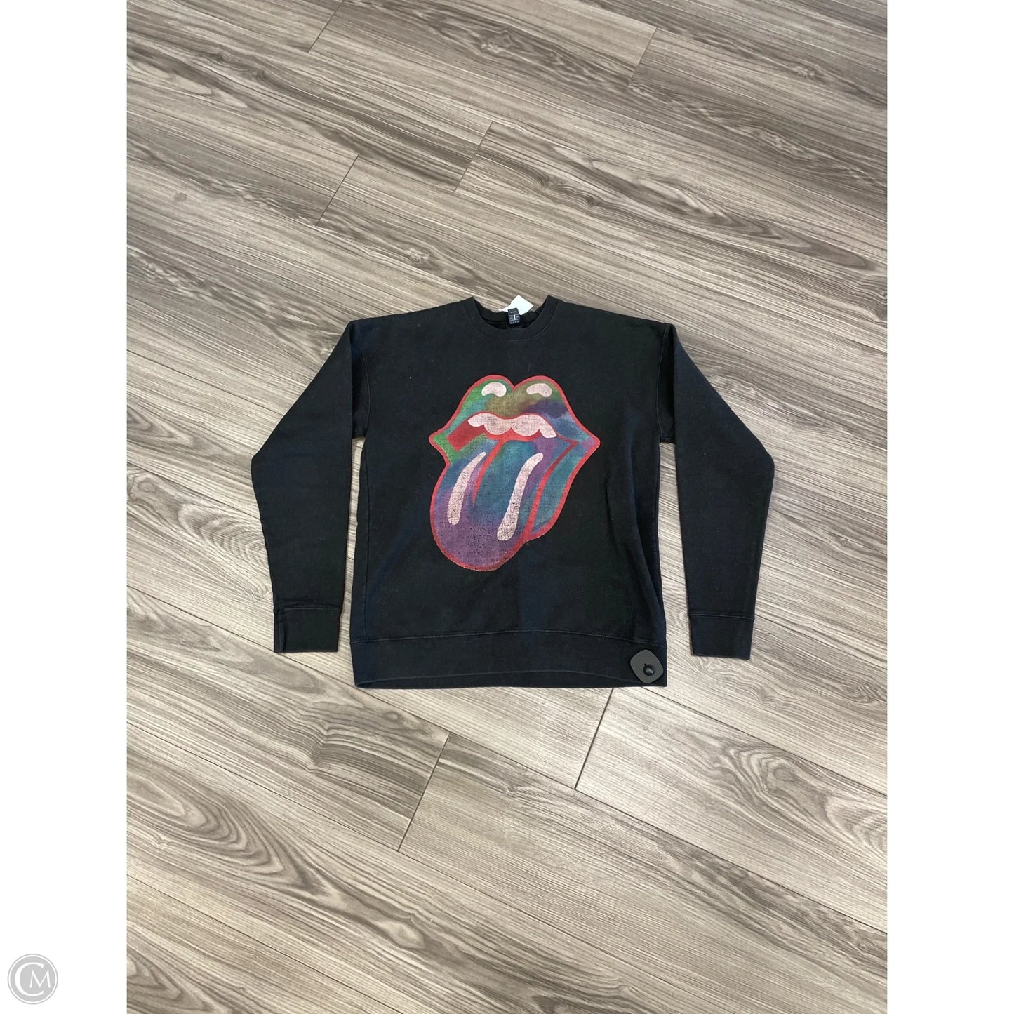 Sweatshirt Crewneck By Tultex In Black, Size: M