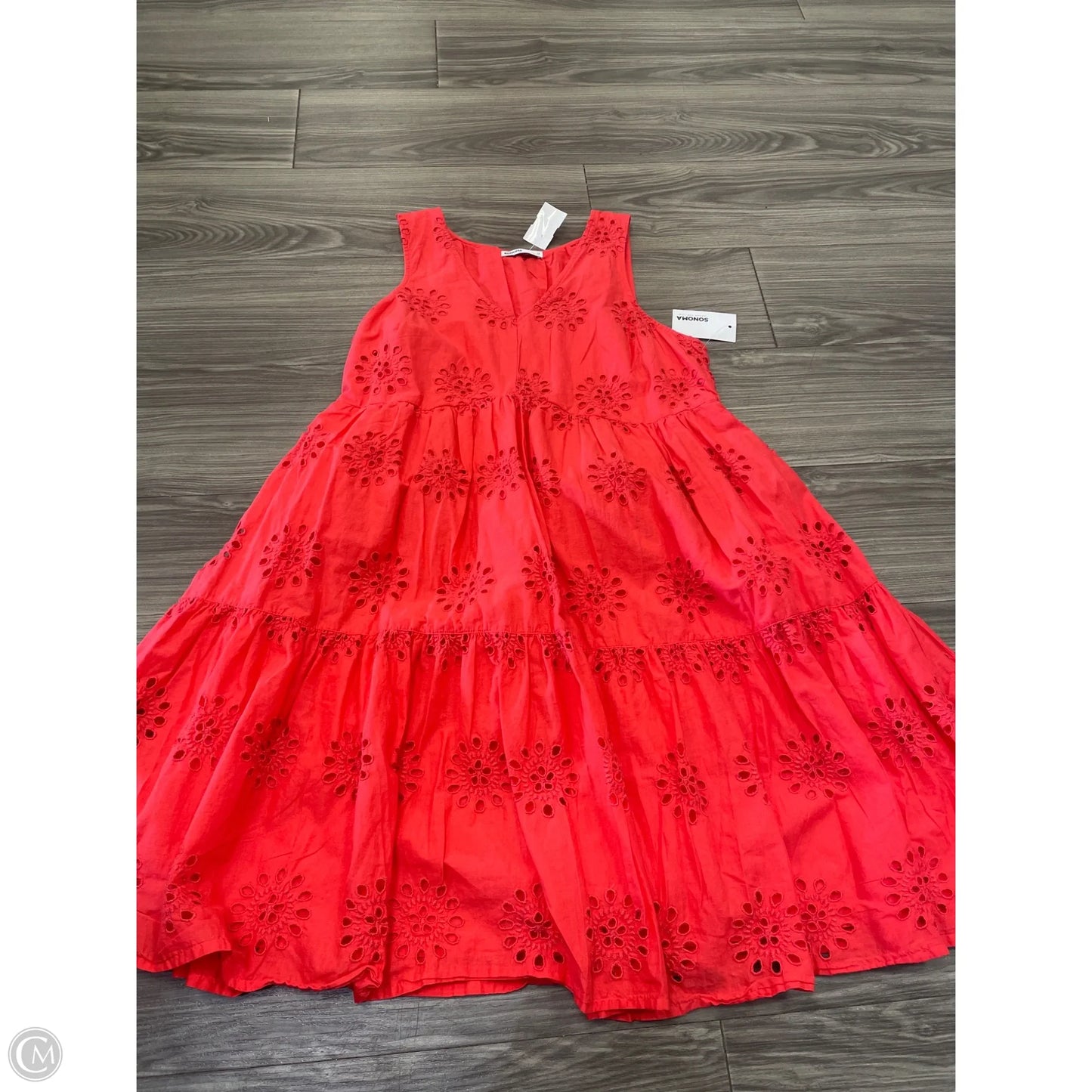 Dress Casual Midi By Sonoma In Red, Size: M