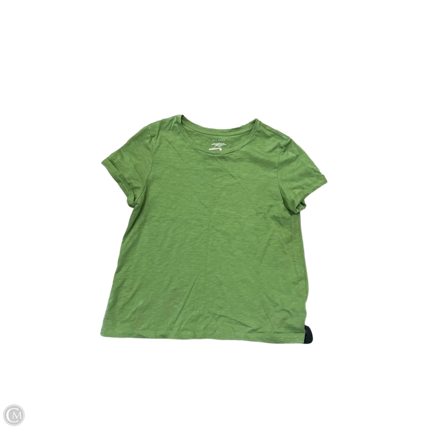 Top Short Sleeve Basic By Max Studio In Green, Size: L