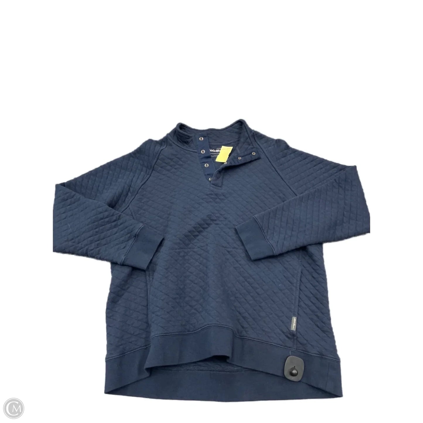 Sweatshirt Collar By Eddie Bauer In Blue, Size: L