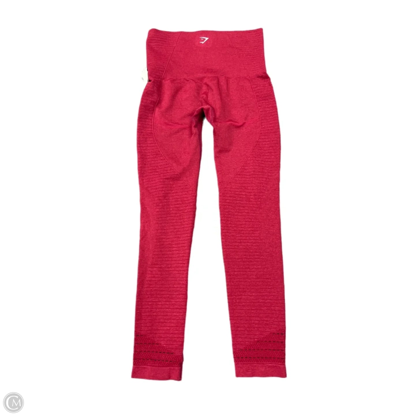 Athletic Leggings By Gym Shark In Red, Size: S