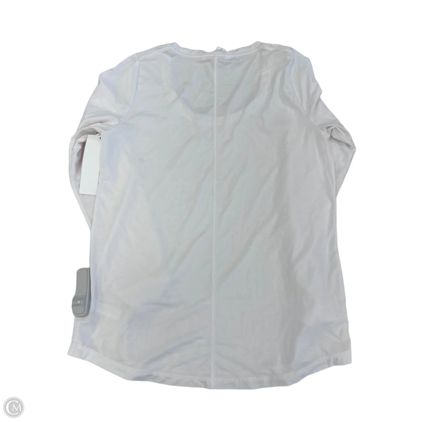 Athletic Top Long Sleeve Crewneck By Athleta In White, Size: S