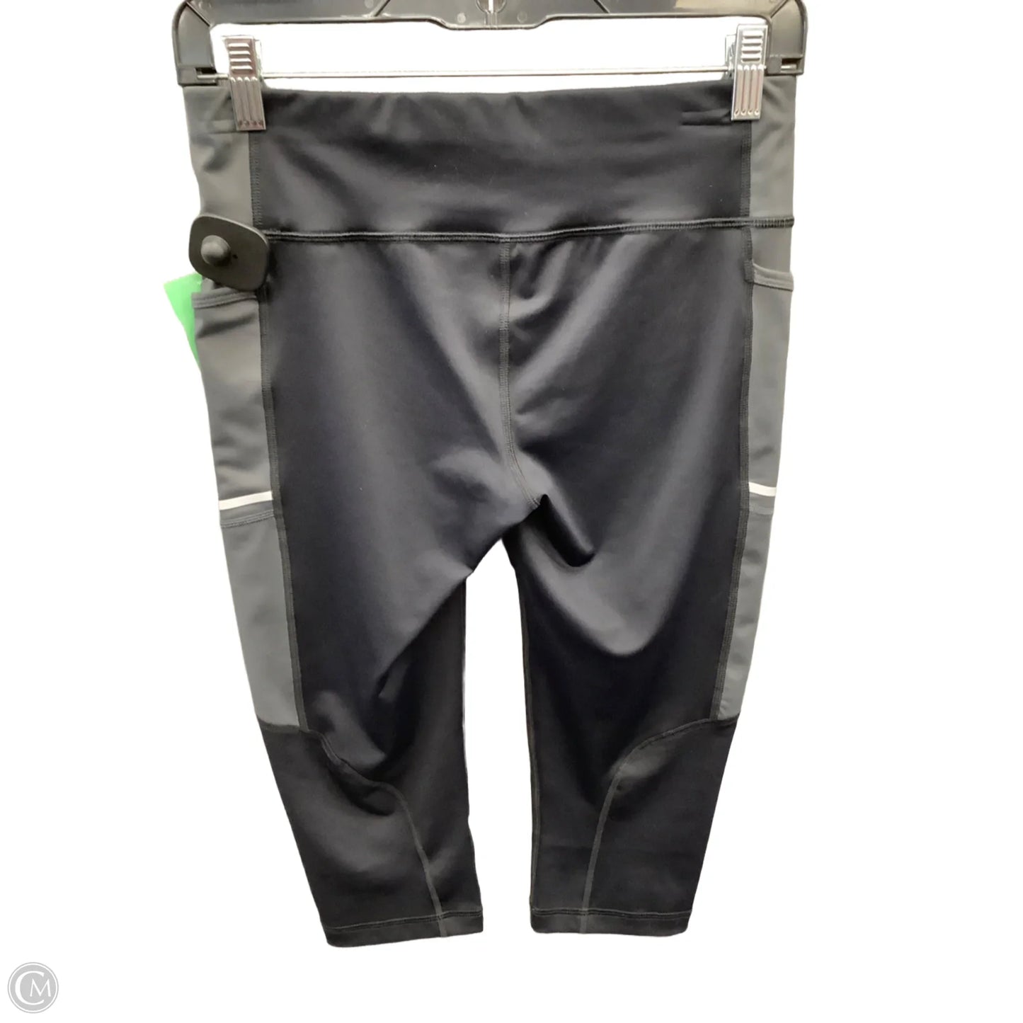 Athletic Leggings Capris By Fila In Black & Grey, Size: S