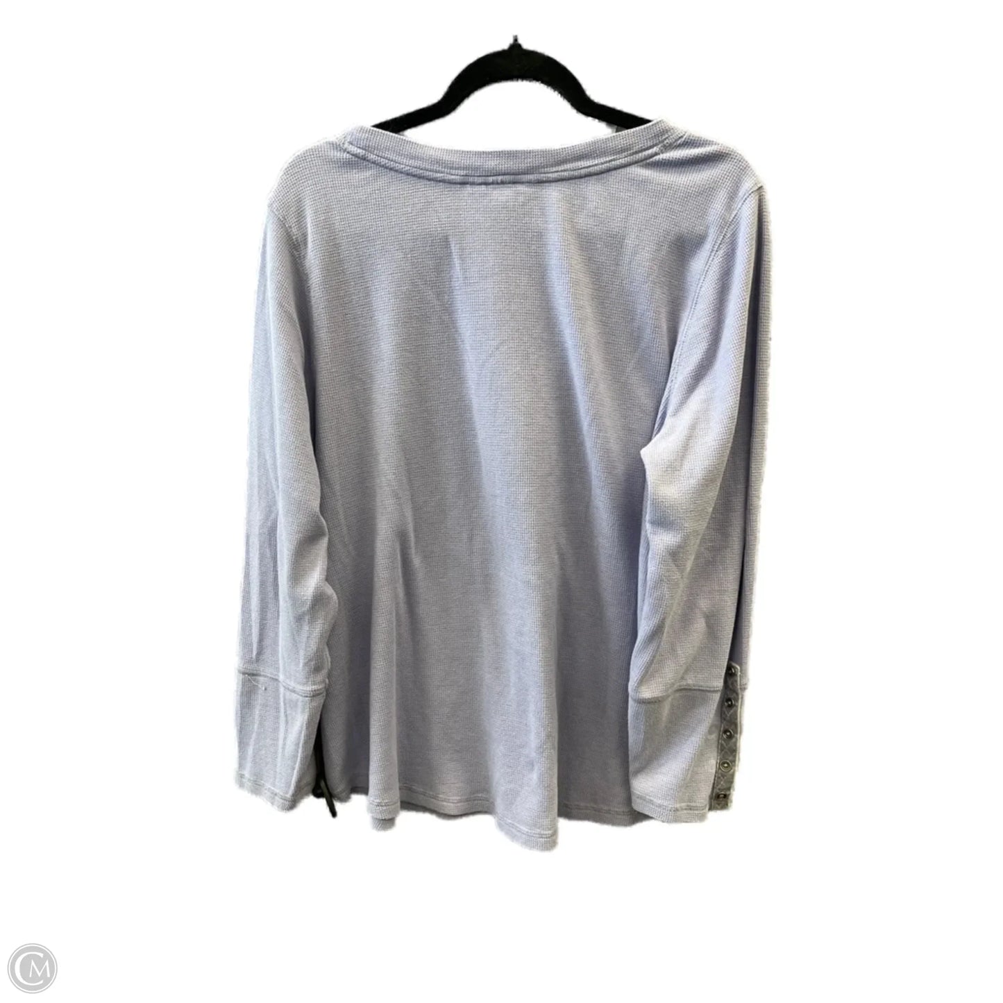 Top Long Sleeve By Cj Banks In Purple, Size: 1x