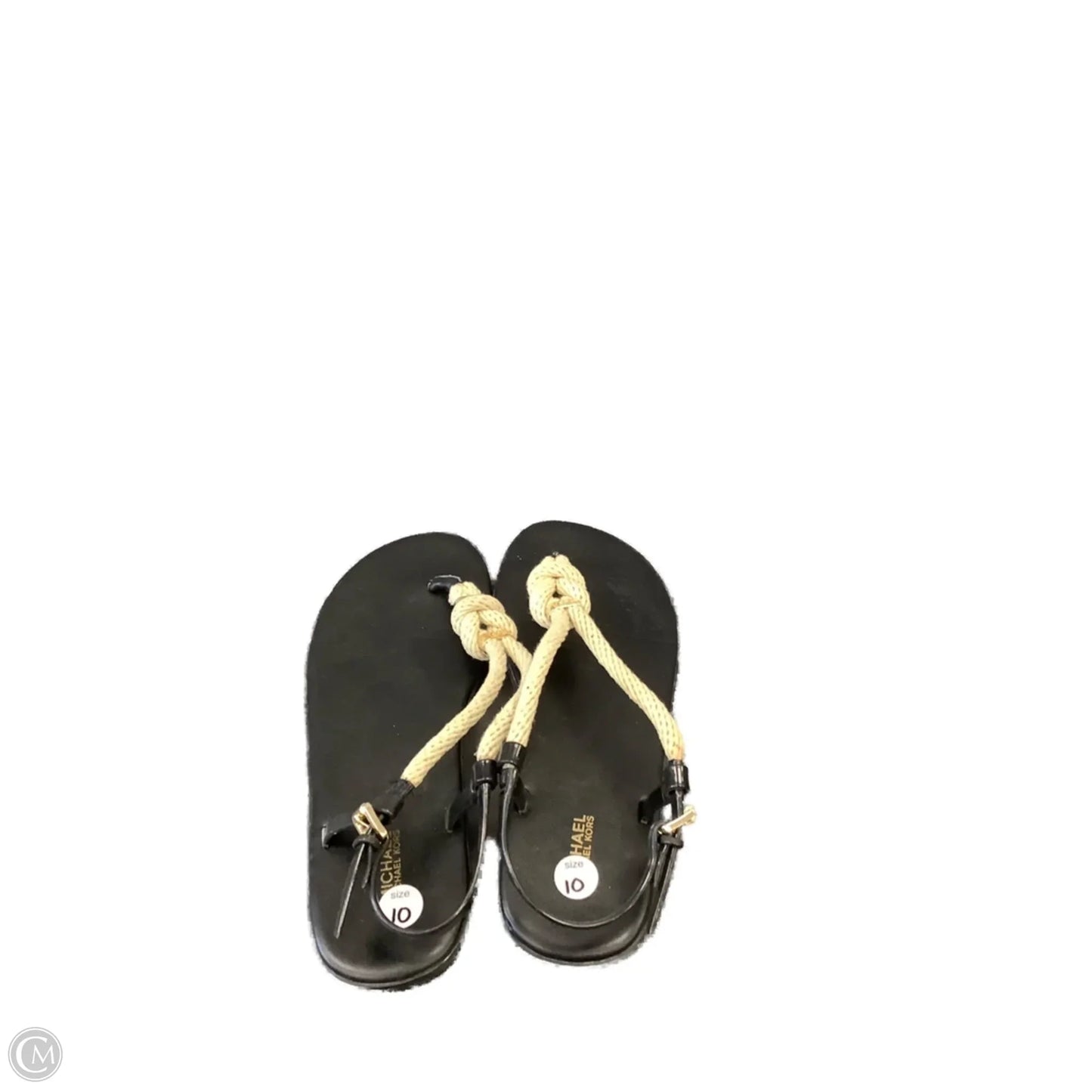 Sandals Flats By Michael By Michael Kors In Black, Size: 10