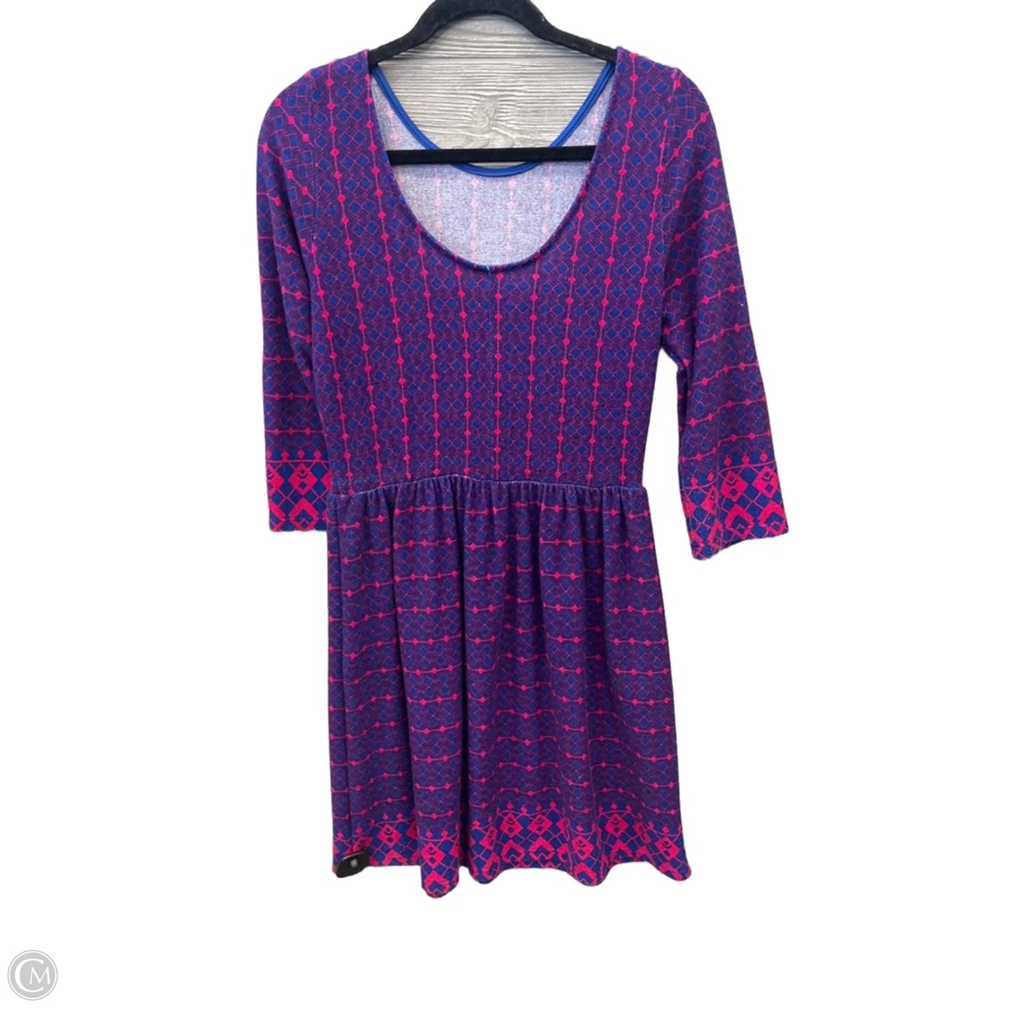 Dress Casual Short By Alya In Blue & Pink, Size: L