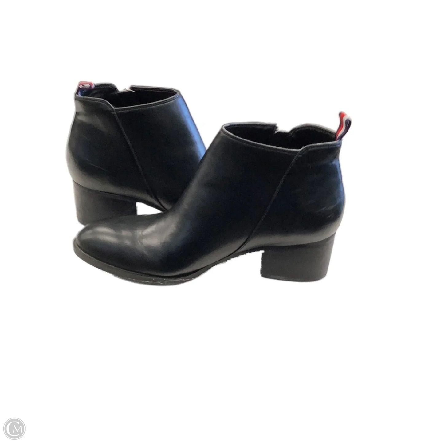 Boots Ankle Heels By Tommy Hilfiger In Black, Size: 7.5