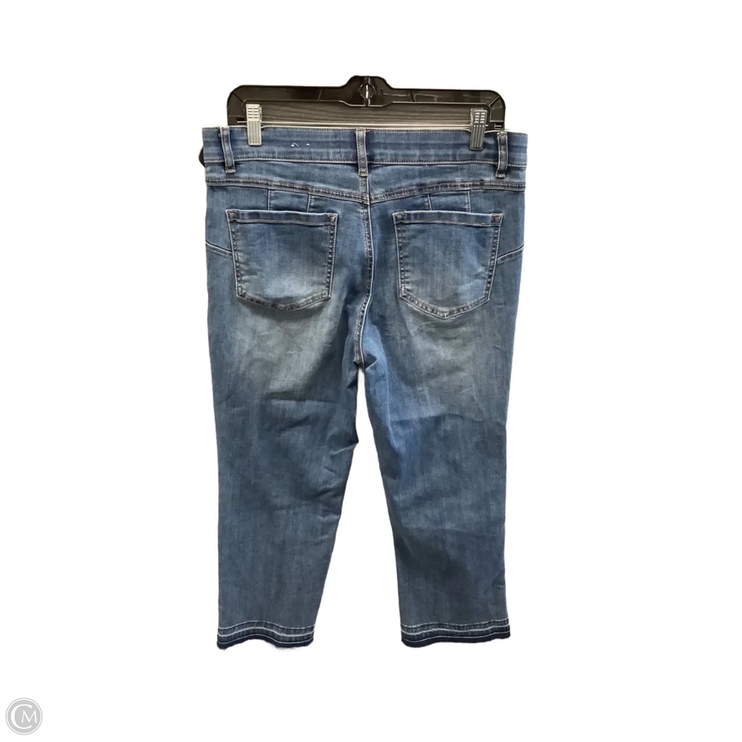 Jeans Cropped By Tribal In Blue Denim, Size: 10p