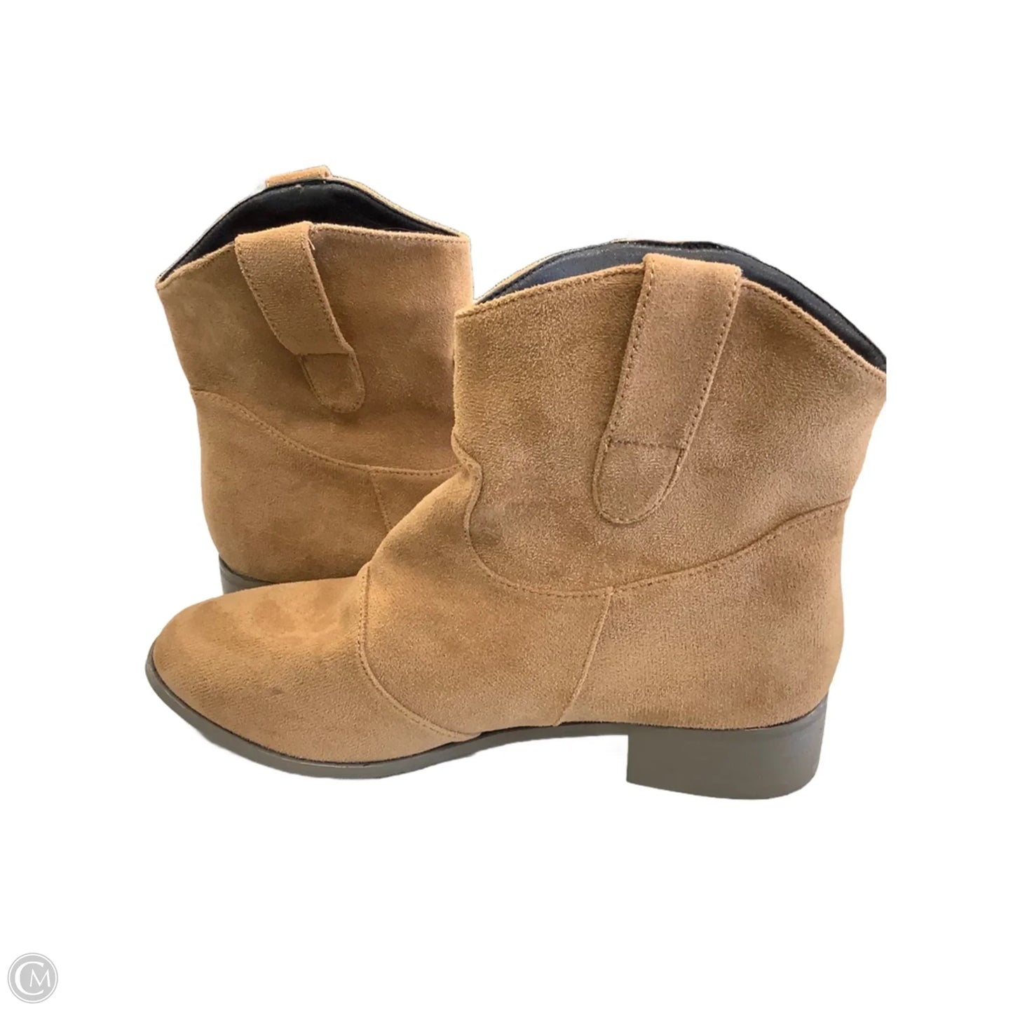 Boots Ankle Flats By Cme In Brown, Size: 9.5